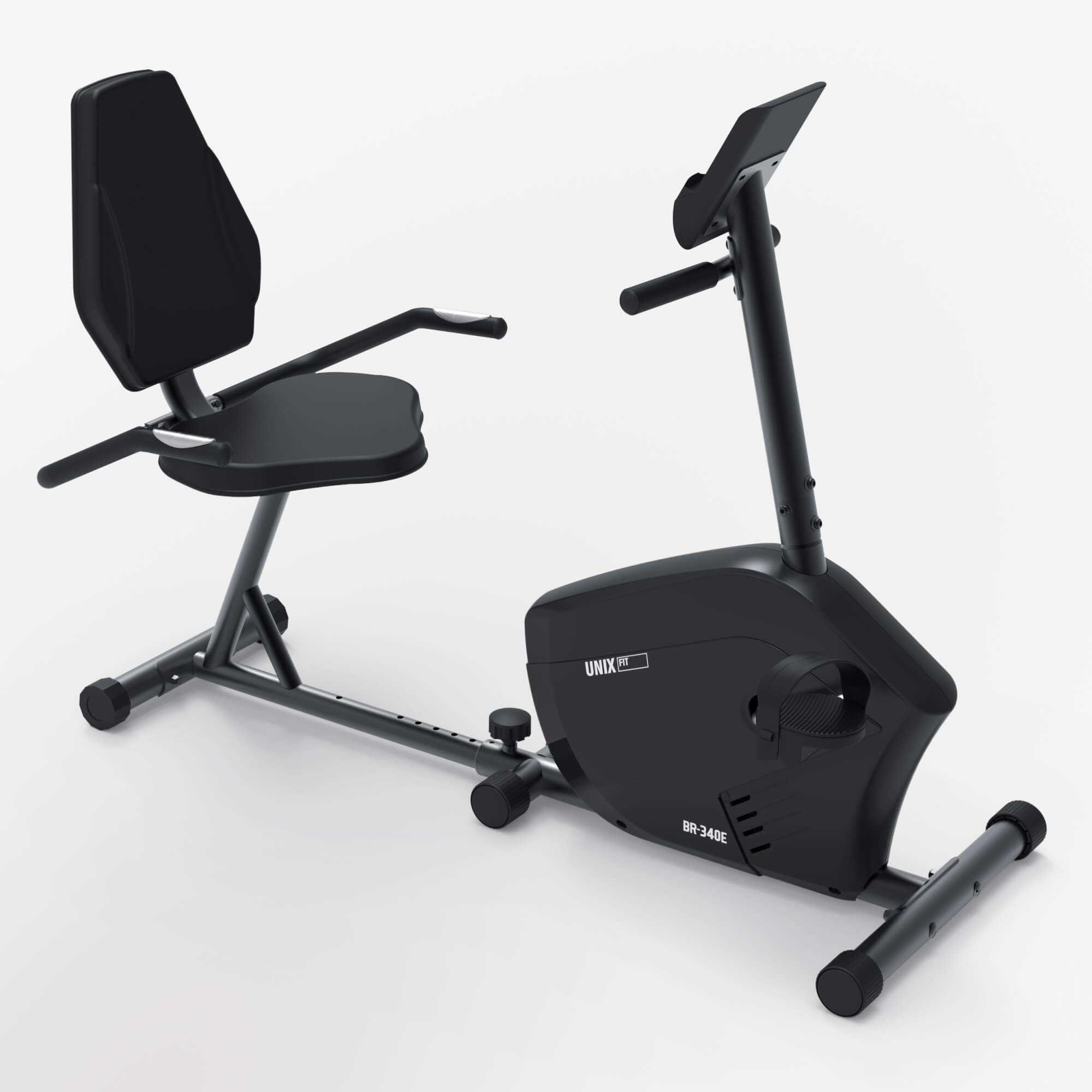 Горизонтальный велотренажер UNIX Fit BR-340E компактный / Compact
