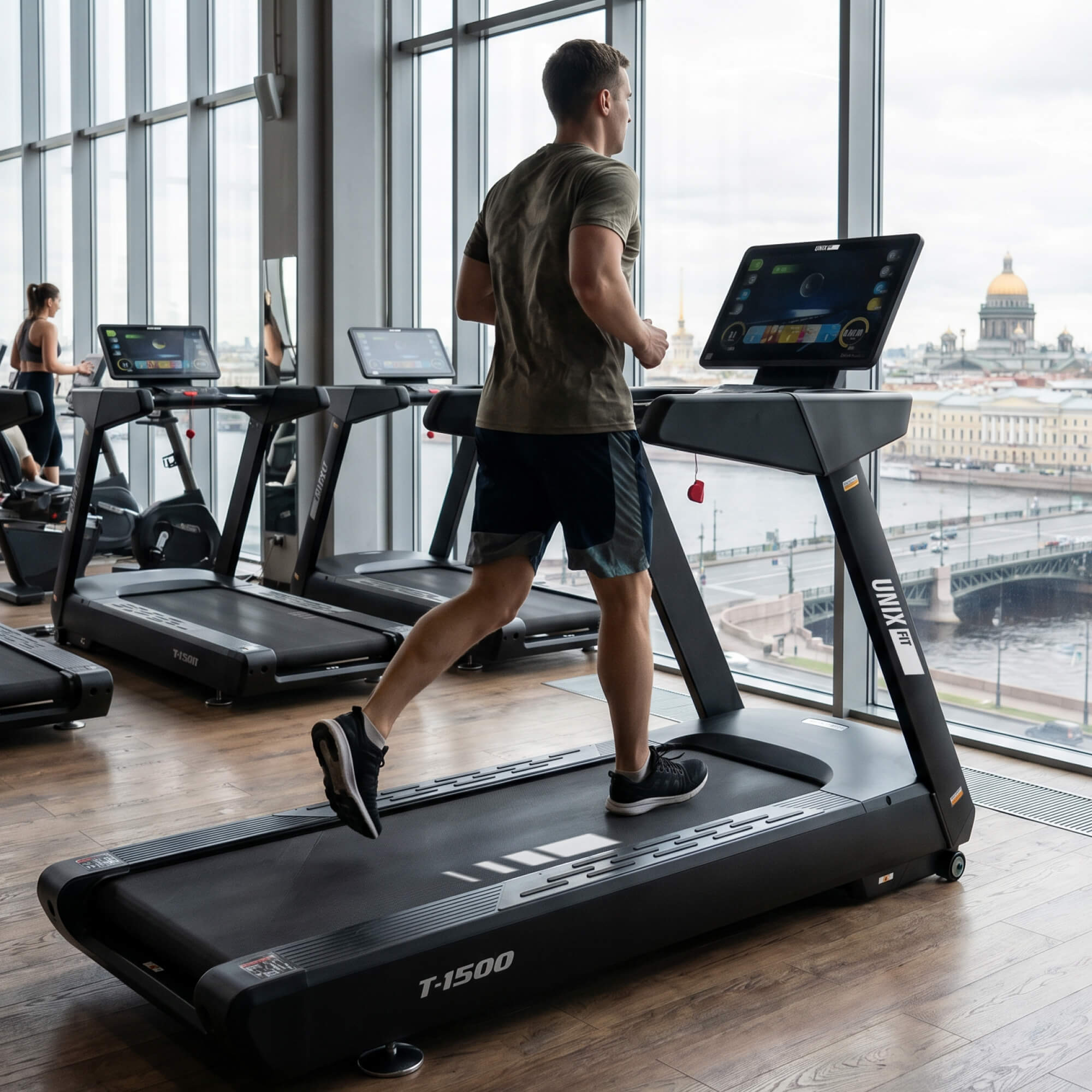 Беговая дорожка UNIX Fit T-1500 PRO (27" TFT) — купить в Actus Sport