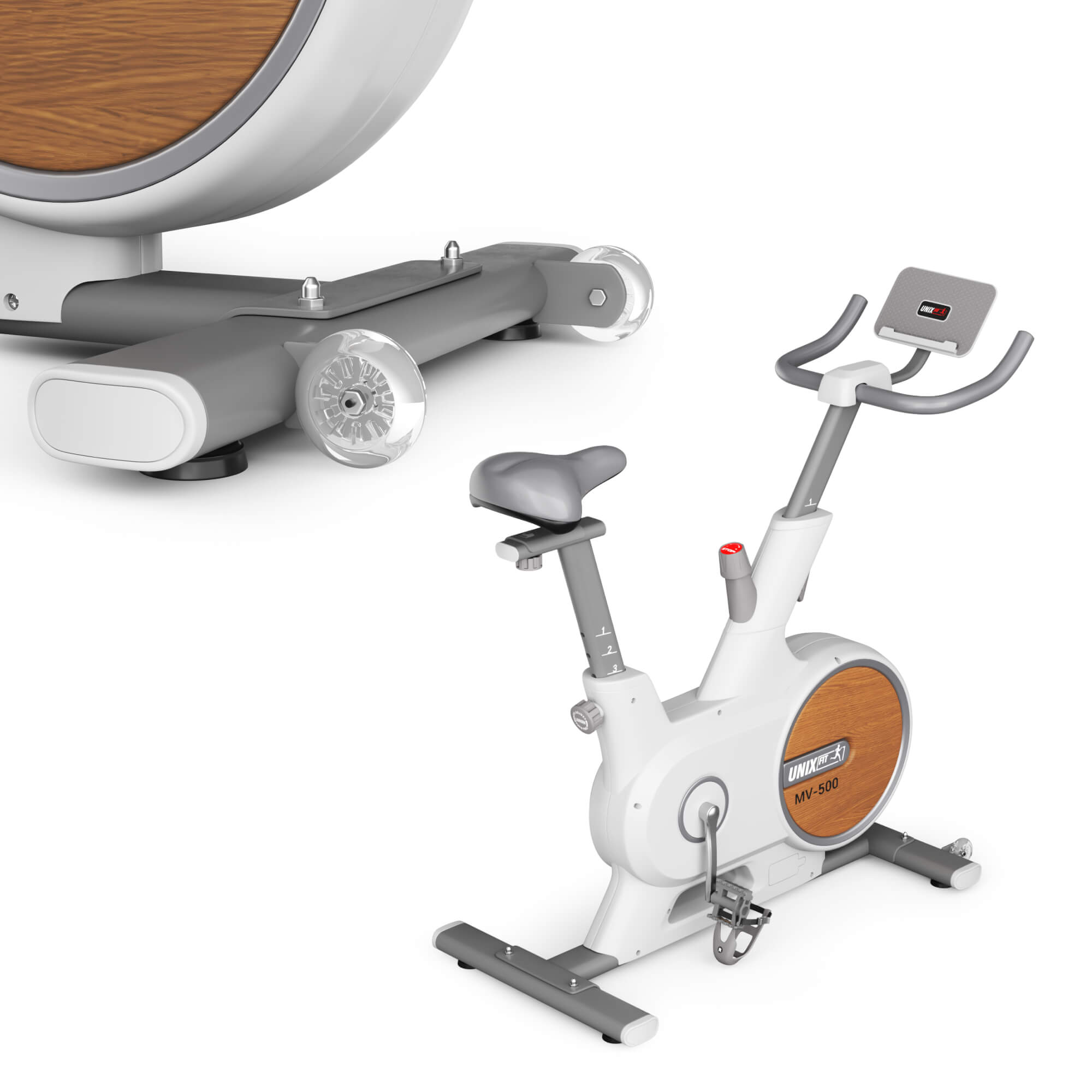 Велотренажер UNIX Fit MV-500 деревянный / Wood