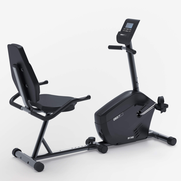 Горизонтальный велотренажер UNIX Fit BR-340E компактный / Compact