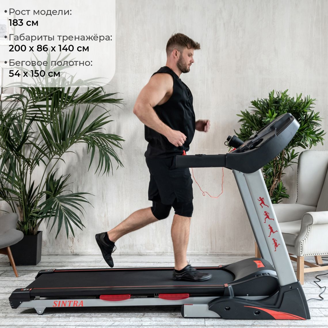 Беговая дорожка DFC SINTRA Red T760R — купить в Actus Sport