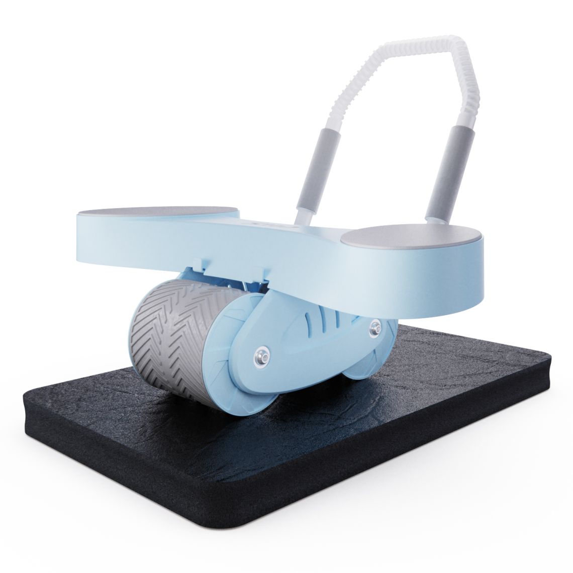 Тренажёр для пресса AB Roller SND голубой с ковриком 45 х 30 x 3.5 cм