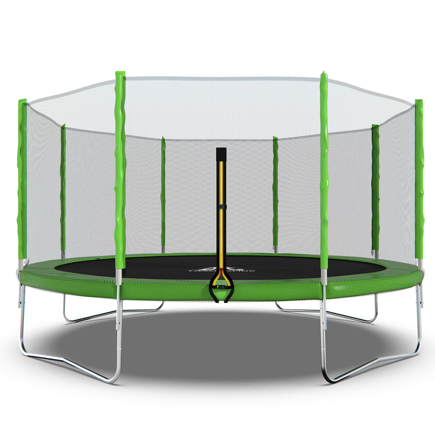 Батут DFC Trampoline Fitness с сеткой 14ft Светло-зелёный