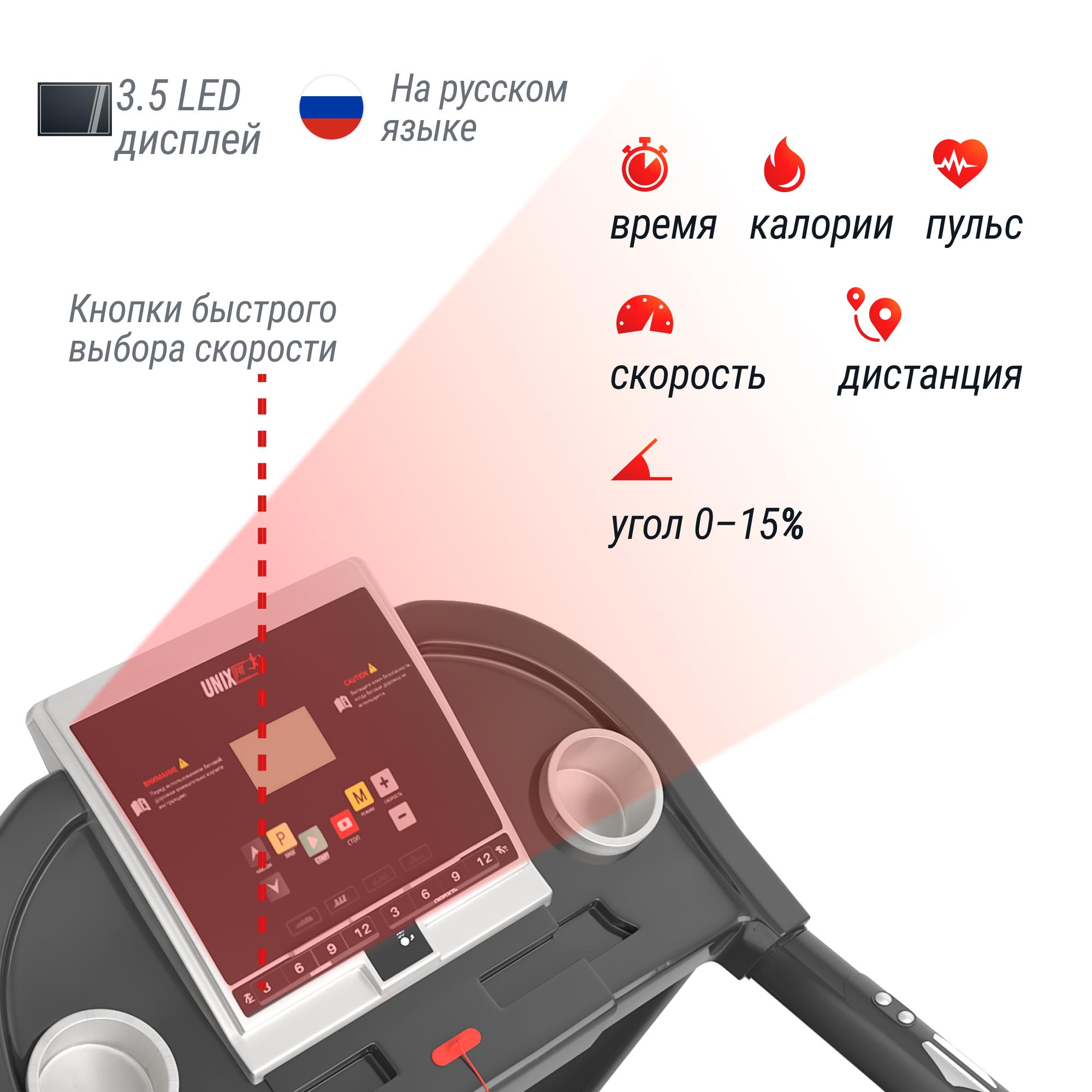 Беговая дорожка UNIX Fit ST-580LE — купить в Actus Sport