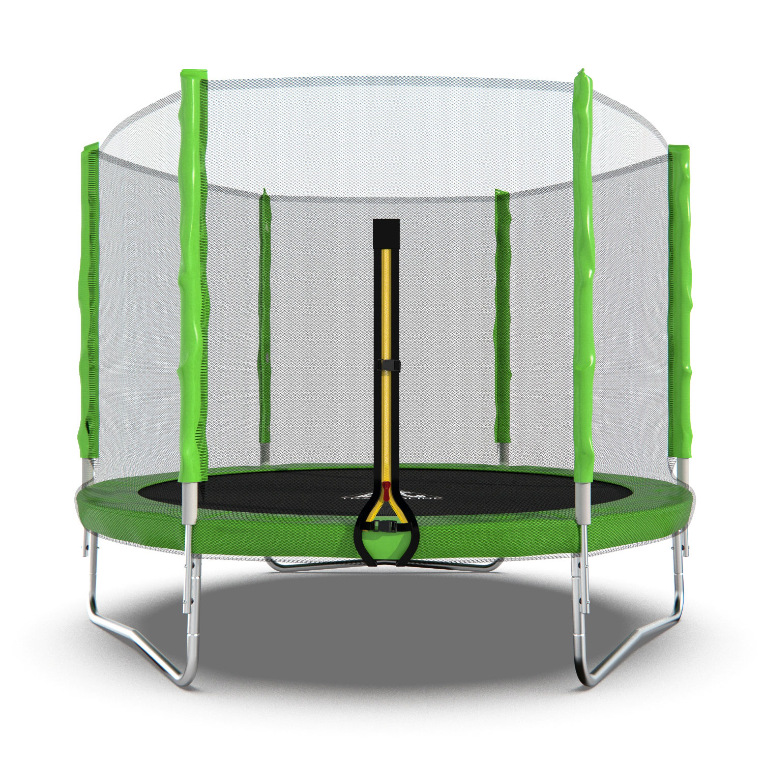 Батут DFC Trampoline Fitness с сеткой 8ft Светло-зелёный