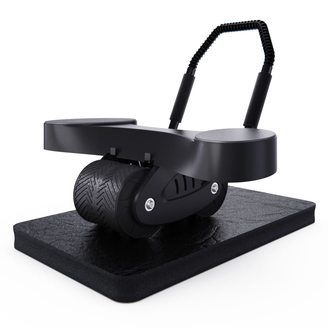 Тренажёр для пресса AB Roller SND чёрный с ковриком 45 х 30 x 3.5 cм