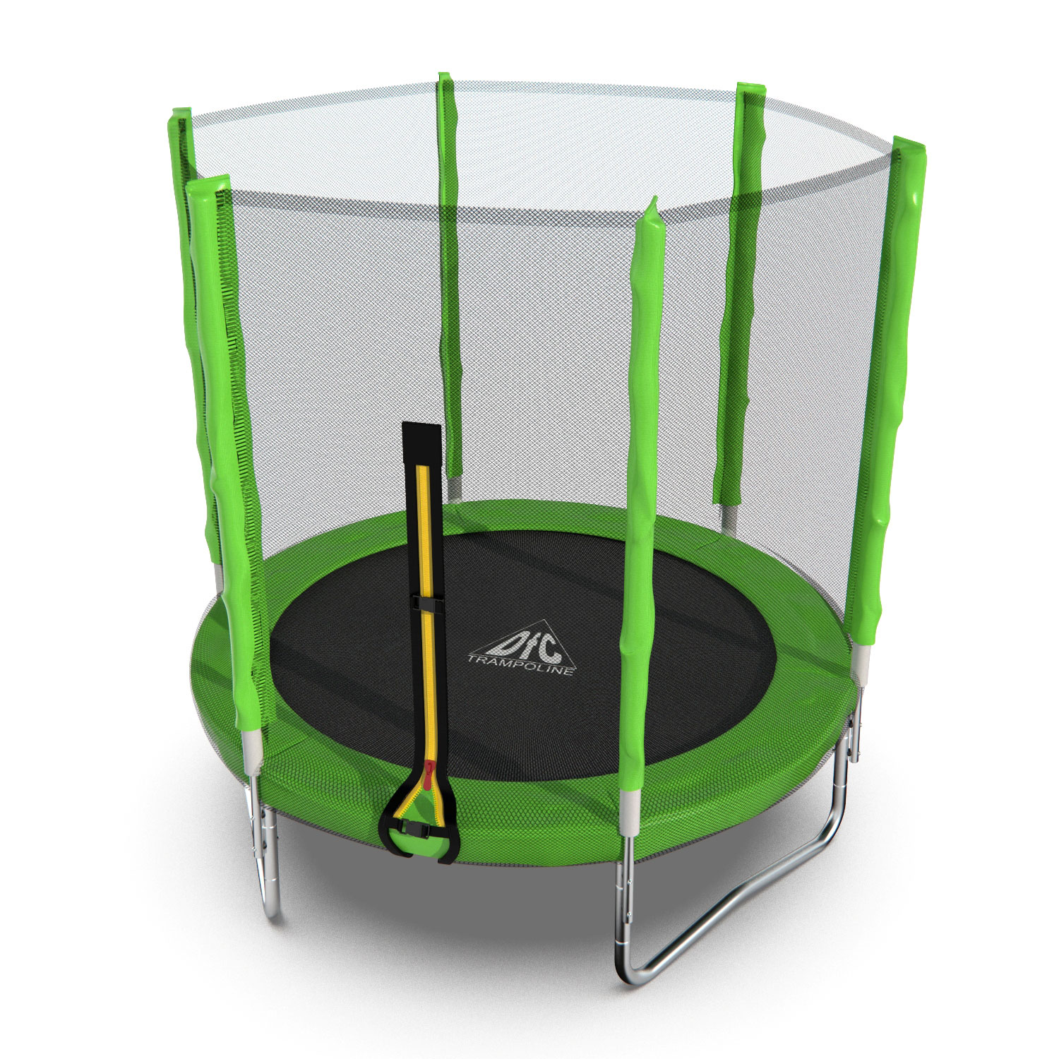 Батут DFC Trampoline Fitness с сеткой 6ft Светло-зелёный