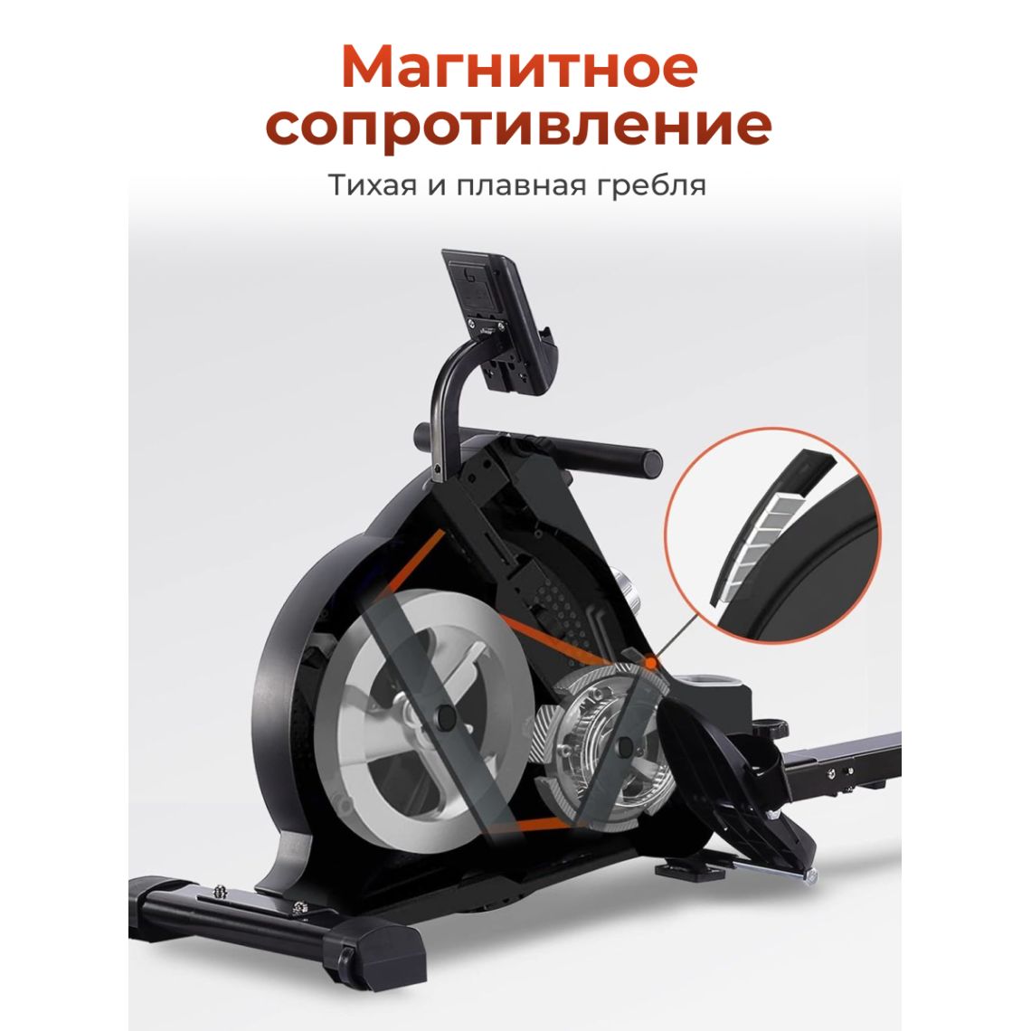 Гребной тренажер DFC ECHANFIT, складной — купить в Actus Sport