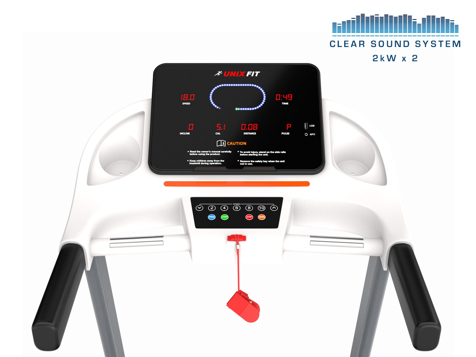 Беговая дорожка UNIX Fit ST-630R белый