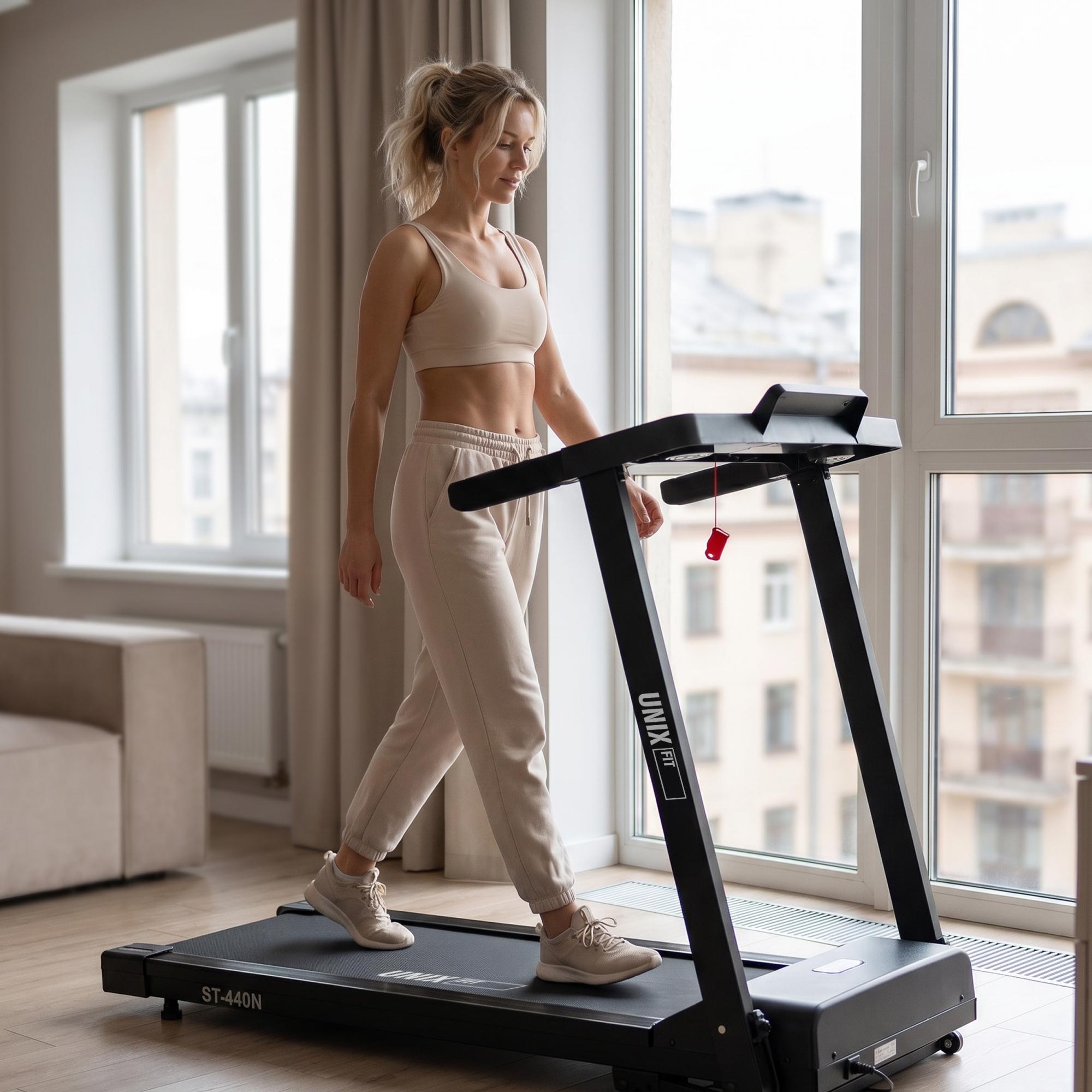 Беговая дорожка UNIX Fit ST-440N черный — купить в Actus Sport