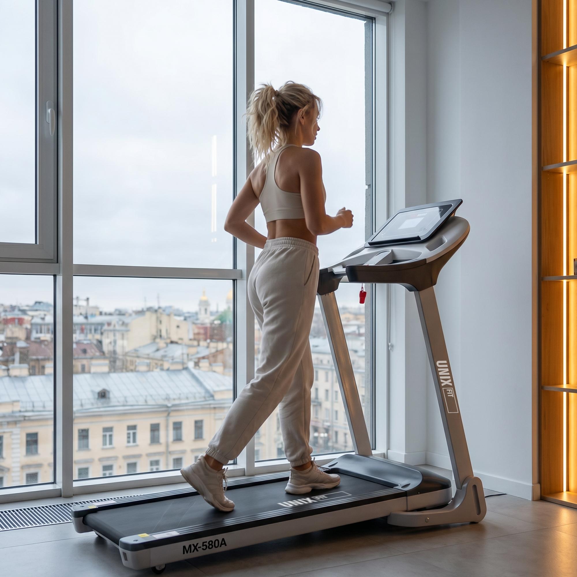 Беговая дорожка UNIX Fit MX-580A белый — купить в Actus Sport