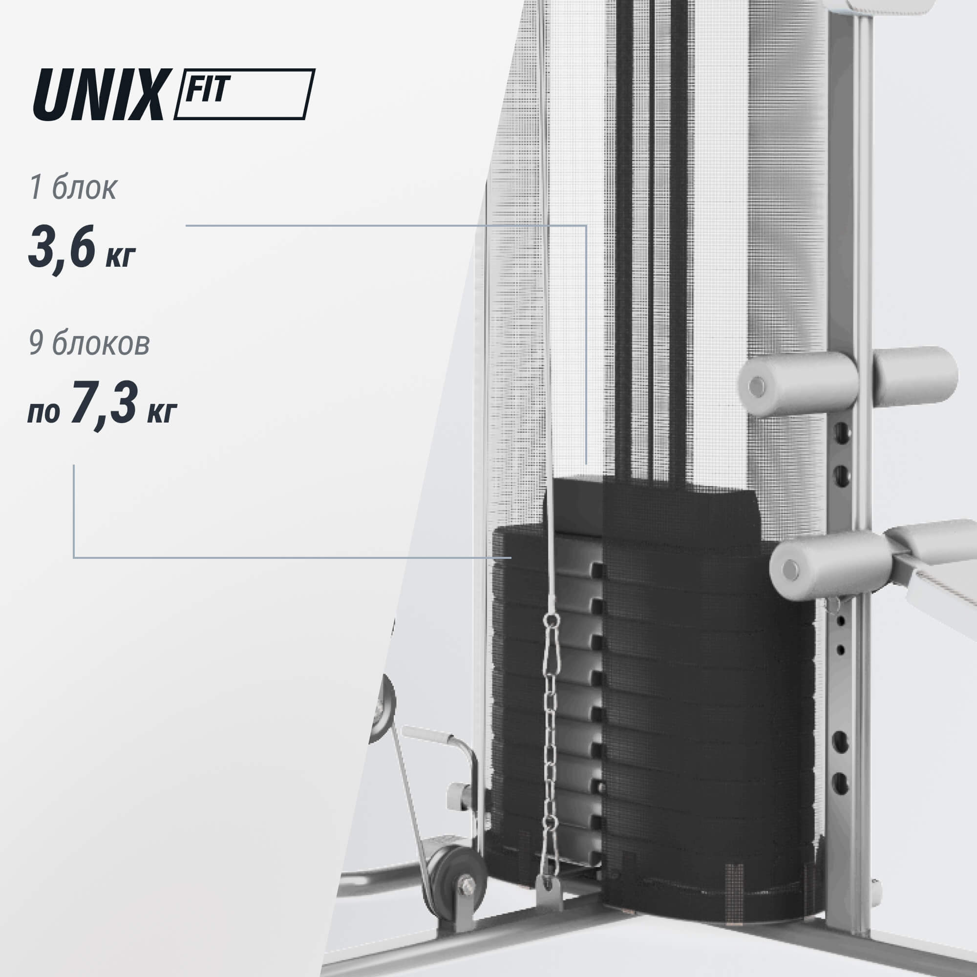 Силовой комплекс UNIX Fit блочный / Block 70 Multi