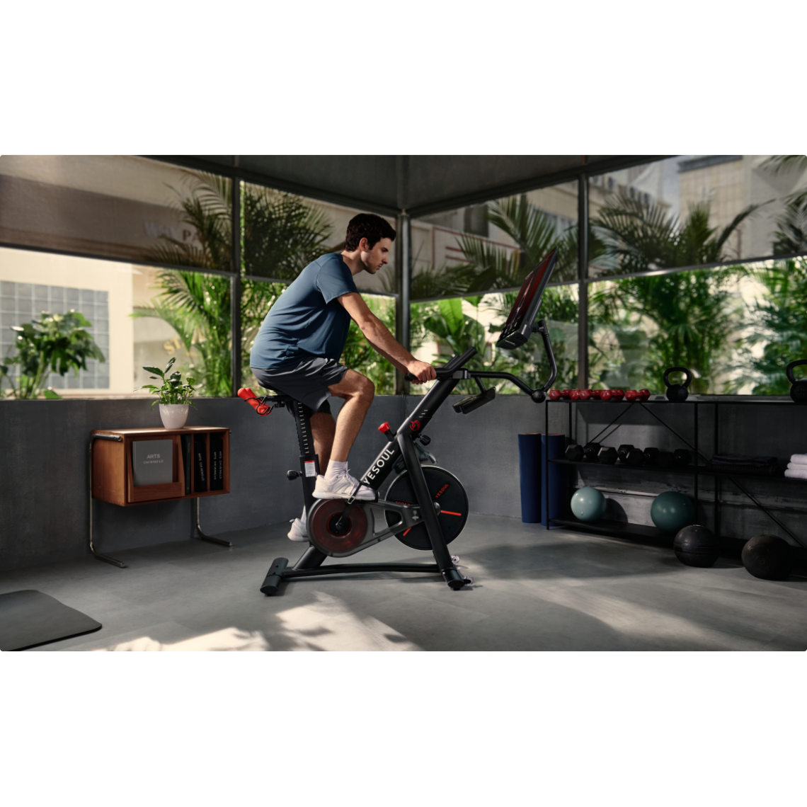 Велотренажер YESOUL Smart Spinning bike G1MAX черный — купить в Actus Sport