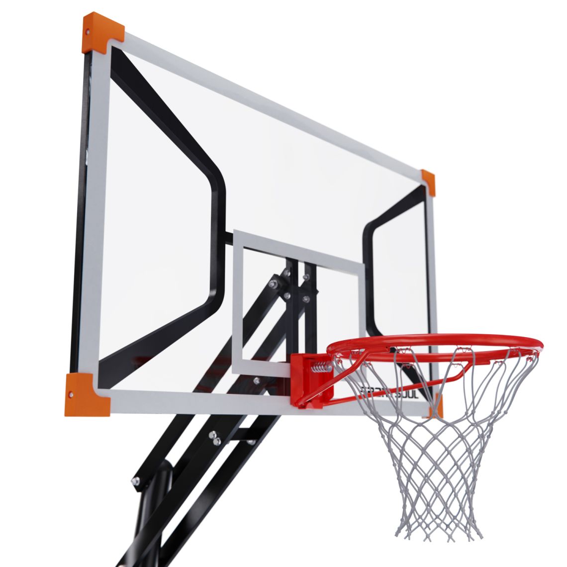 Баскетбольная мобильная стойка DFC SPORTSOUL, 127 х 84 x 0.3 см
