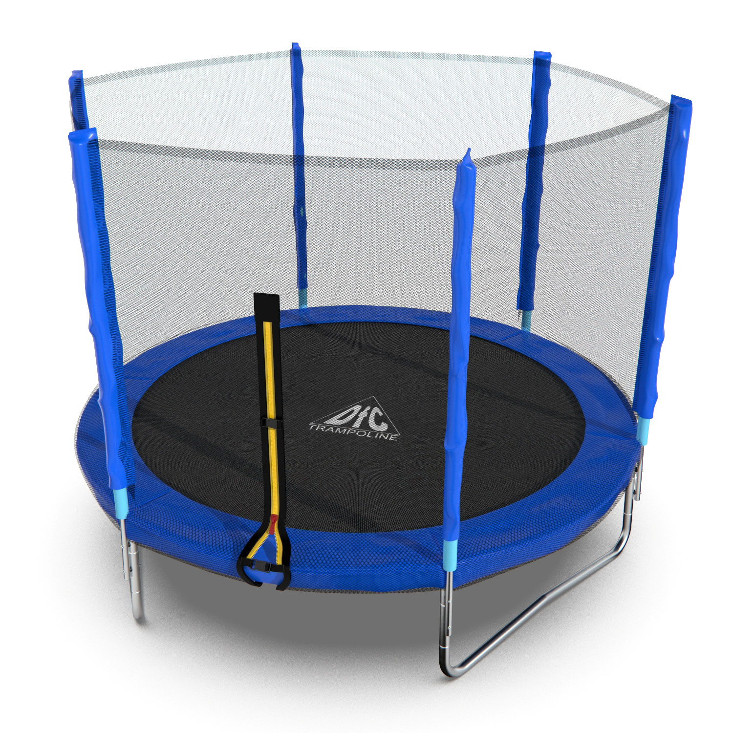 Батут DFC Trampoline Fitness с сеткой 8ft Синий