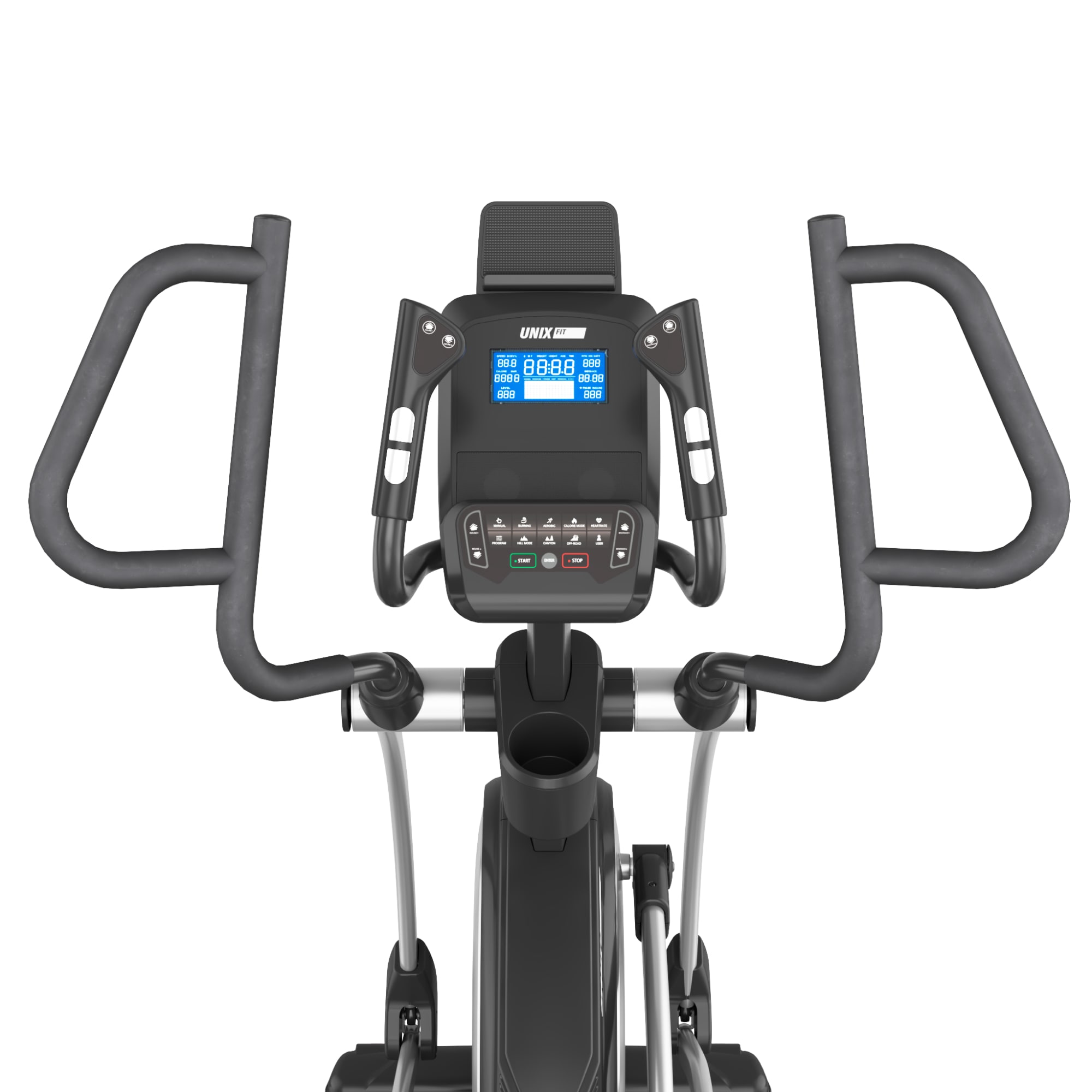 Эллиптический тренажер UNIX Fit E-950 (LED) PRO ручной наклон / Manual Incline — купить в Actus Sport