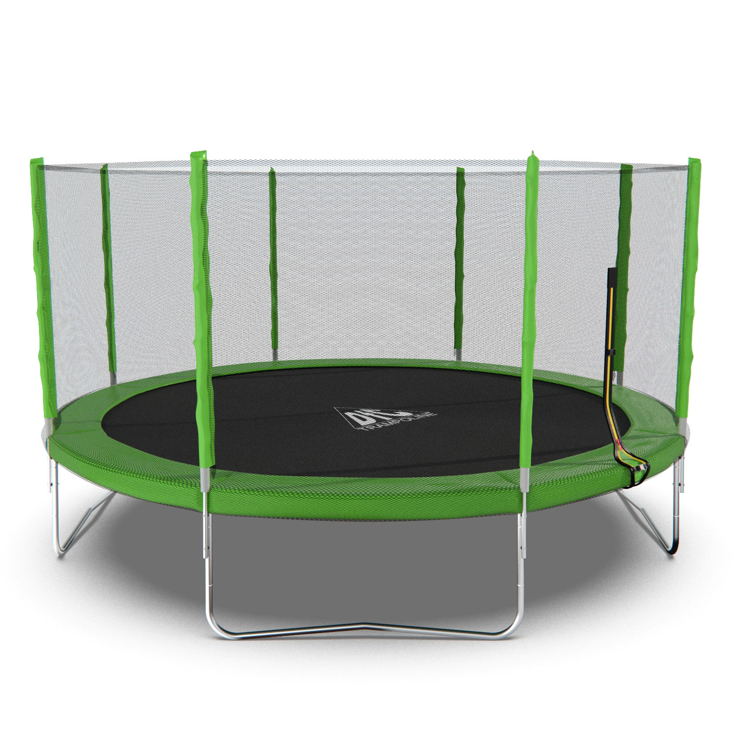 Батут DFC Trampoline Fitness с сеткой 14ft Светло-зелёный