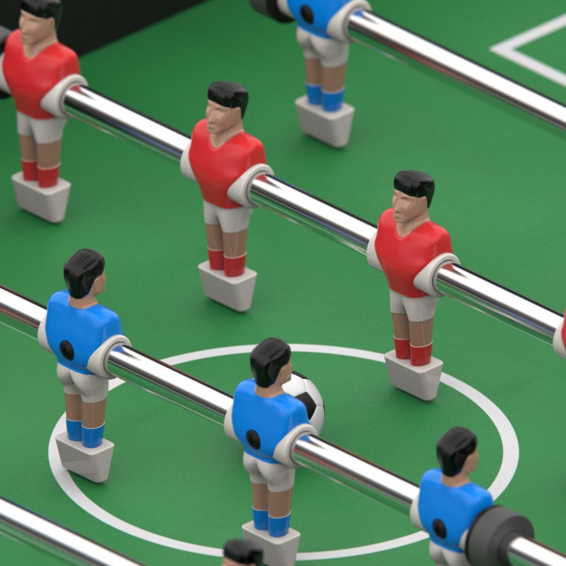 Игровой стол - футбол DFC Barcelona2 121 х 61 см, складной
