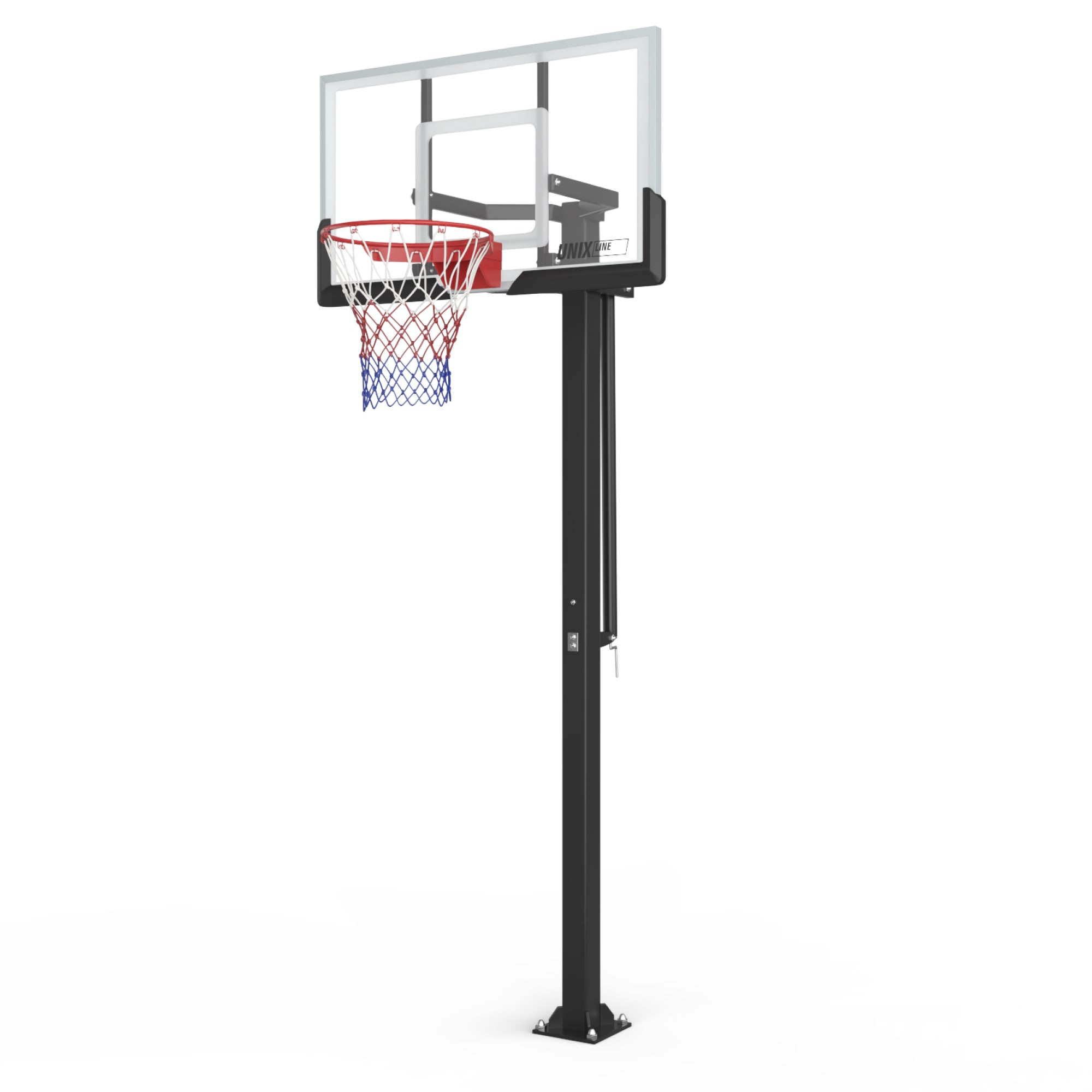 Баскетбольная стойка стационарная UNIX Line B-Stand-PC 54"x32" (140 х 80 см) R45 H230-305 см