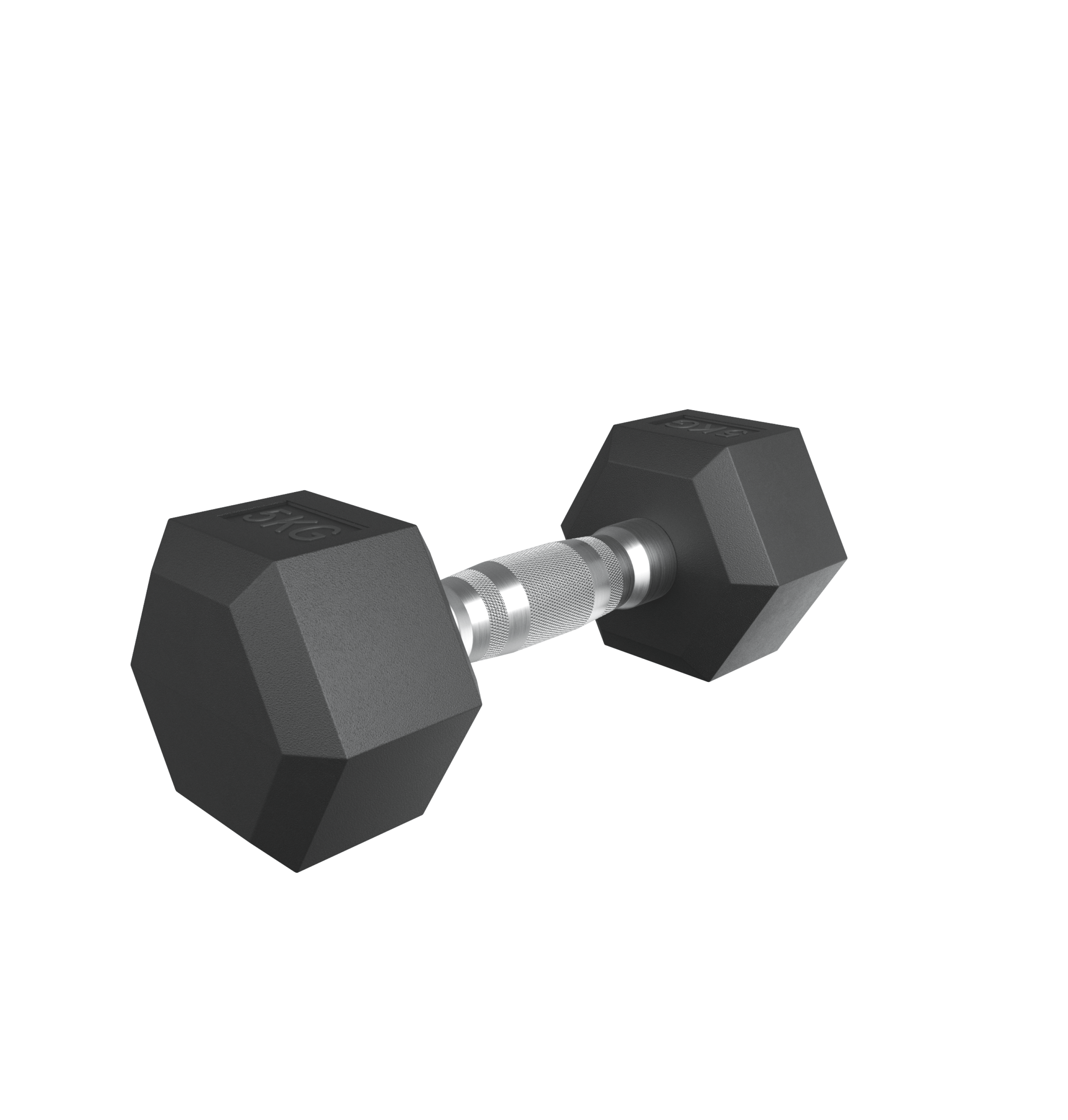 Гантель гексагональная UNIX Fit обрезиненная 5 кг / шт.