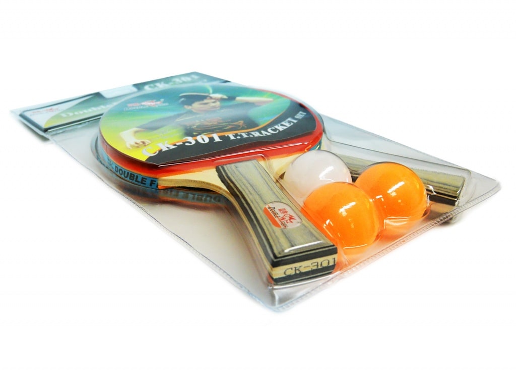 Набор для настольного тенниса Double Fish СК-301: 2 ракетки, 3 мяча
