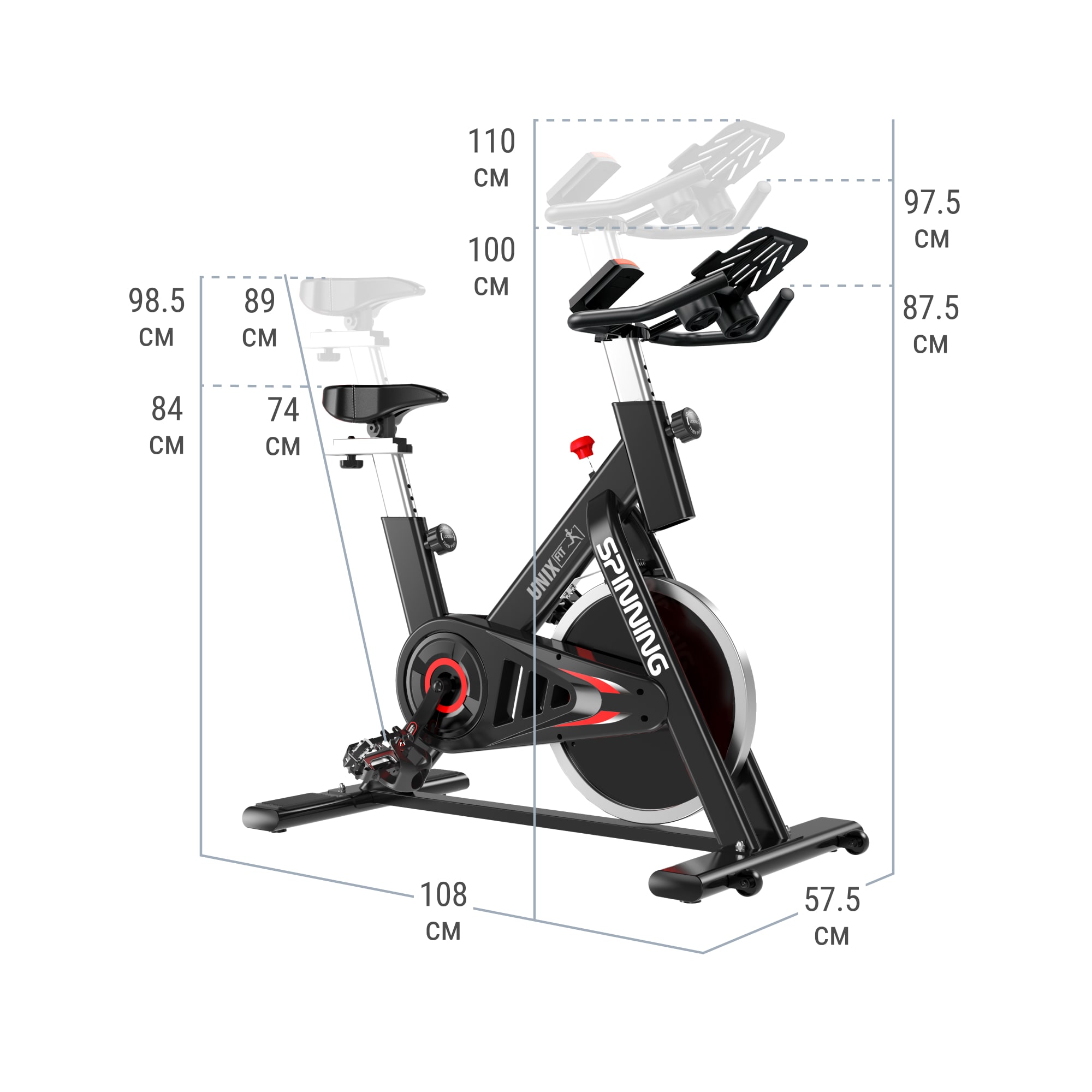 Велотренажер Спин-байк UNIX Fit SB-620