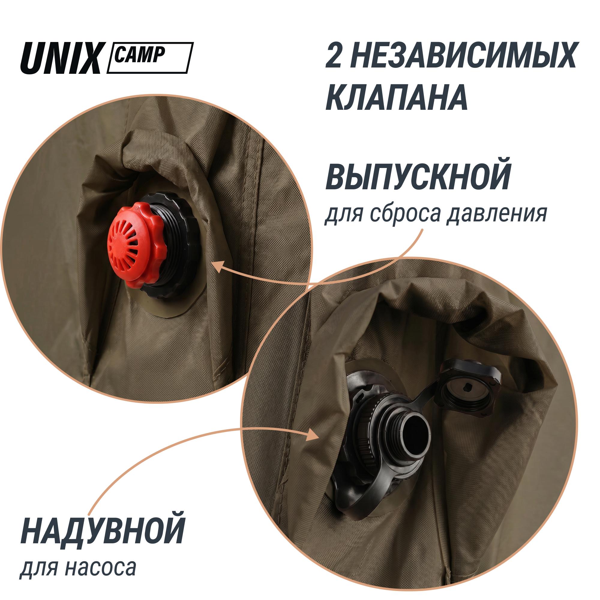 Надувная палатка UNIX Camp Sirius 4х3 зеленый (+ навес)