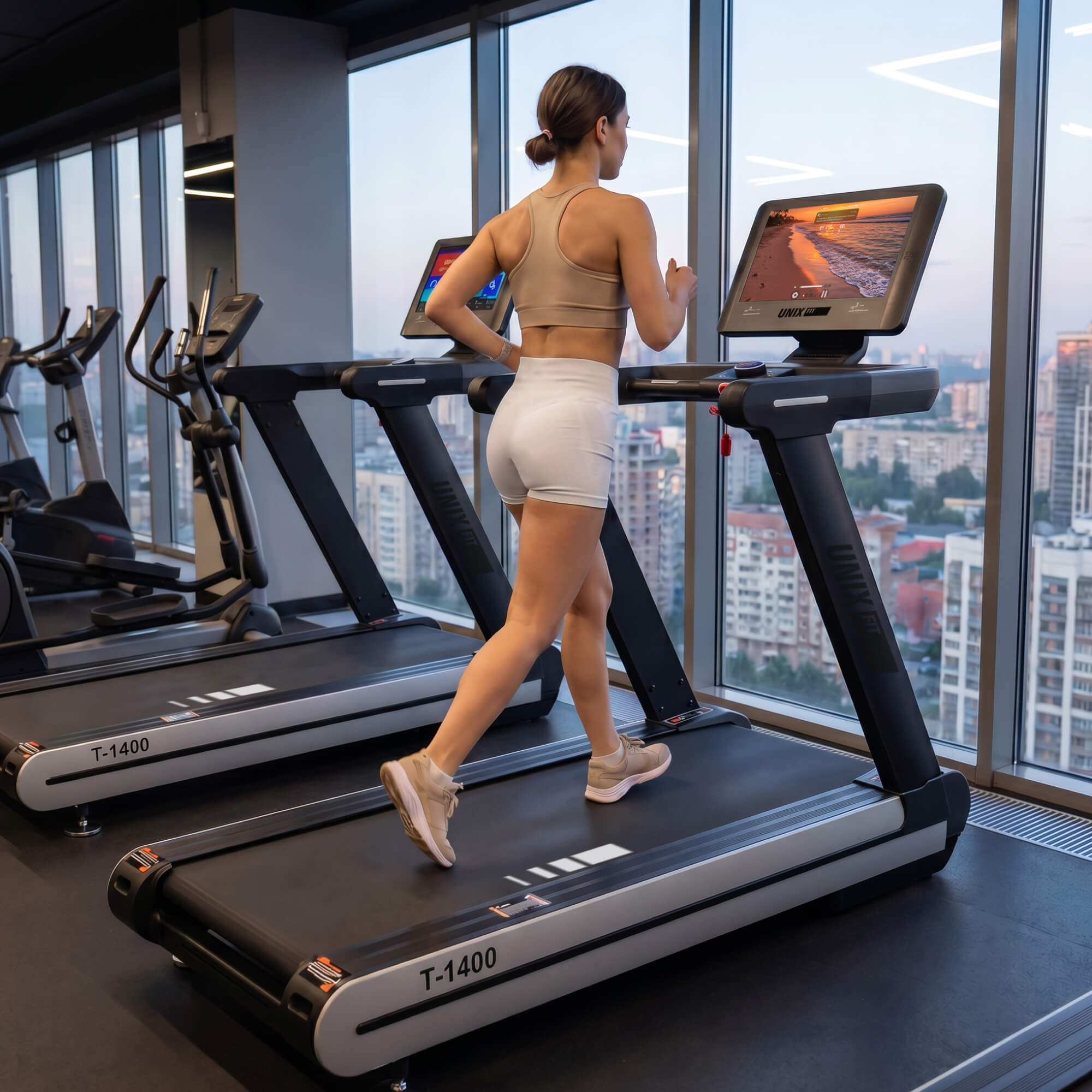 Беговая дорожка UNIX Fit T-1400 PRO (18,5" TFT) — купить в Actus Sport