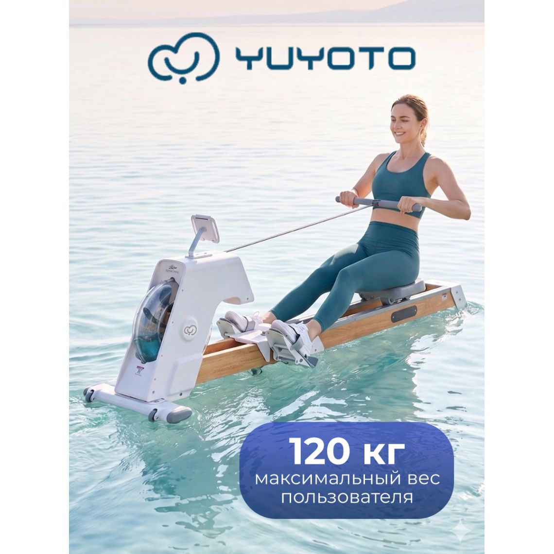 Гребной тренажер DFC YUYOTO SQ-RM2002YO, водный — купить в Actus Sport