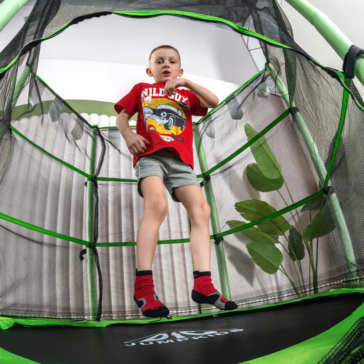 Батут DFC JUMP KIDS 55" зеленый