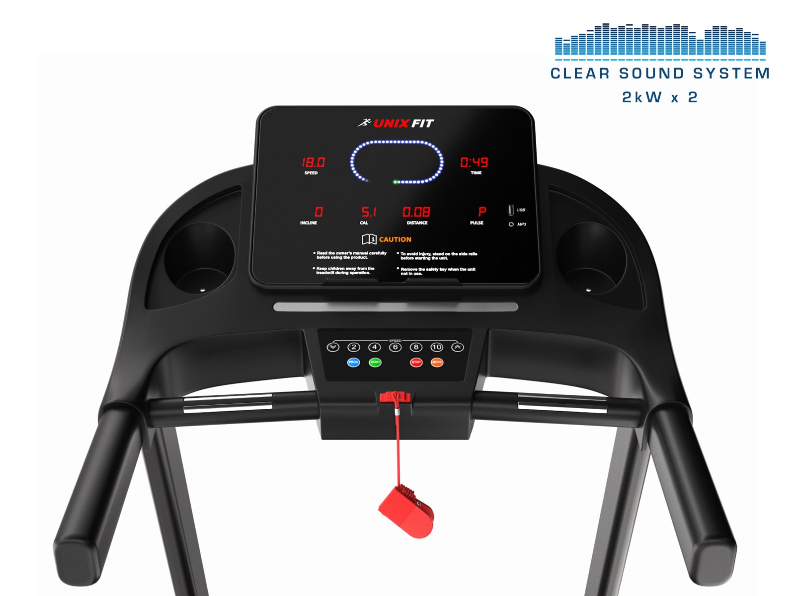 Беговая дорожка UNIX Fit ST-630R черный