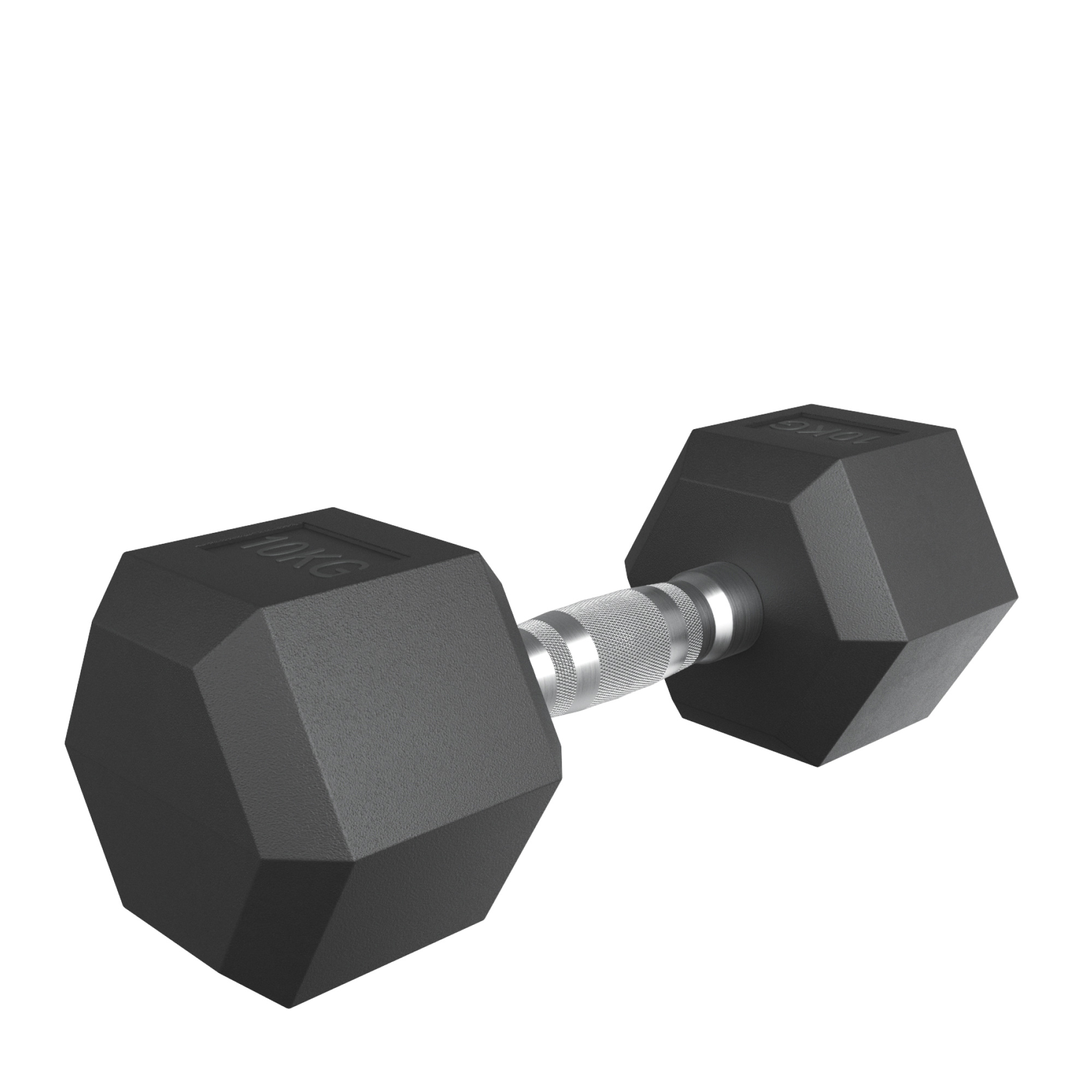 Гантель гексагональная UNIX Fit обрезиненная 10 кг, 2 шт.