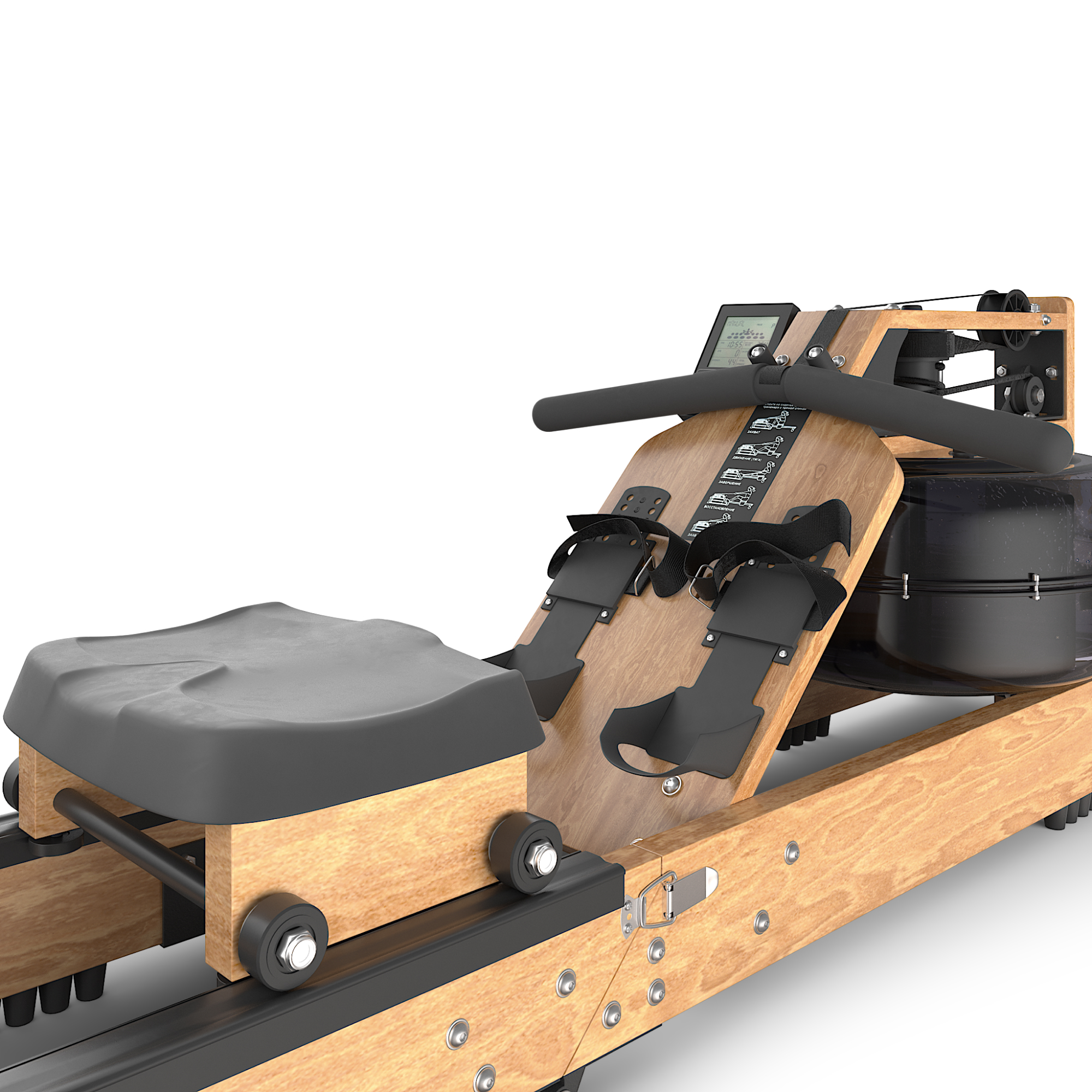 Гребной тренажер UNIX Fit светлое дерево / Wood Rower Light