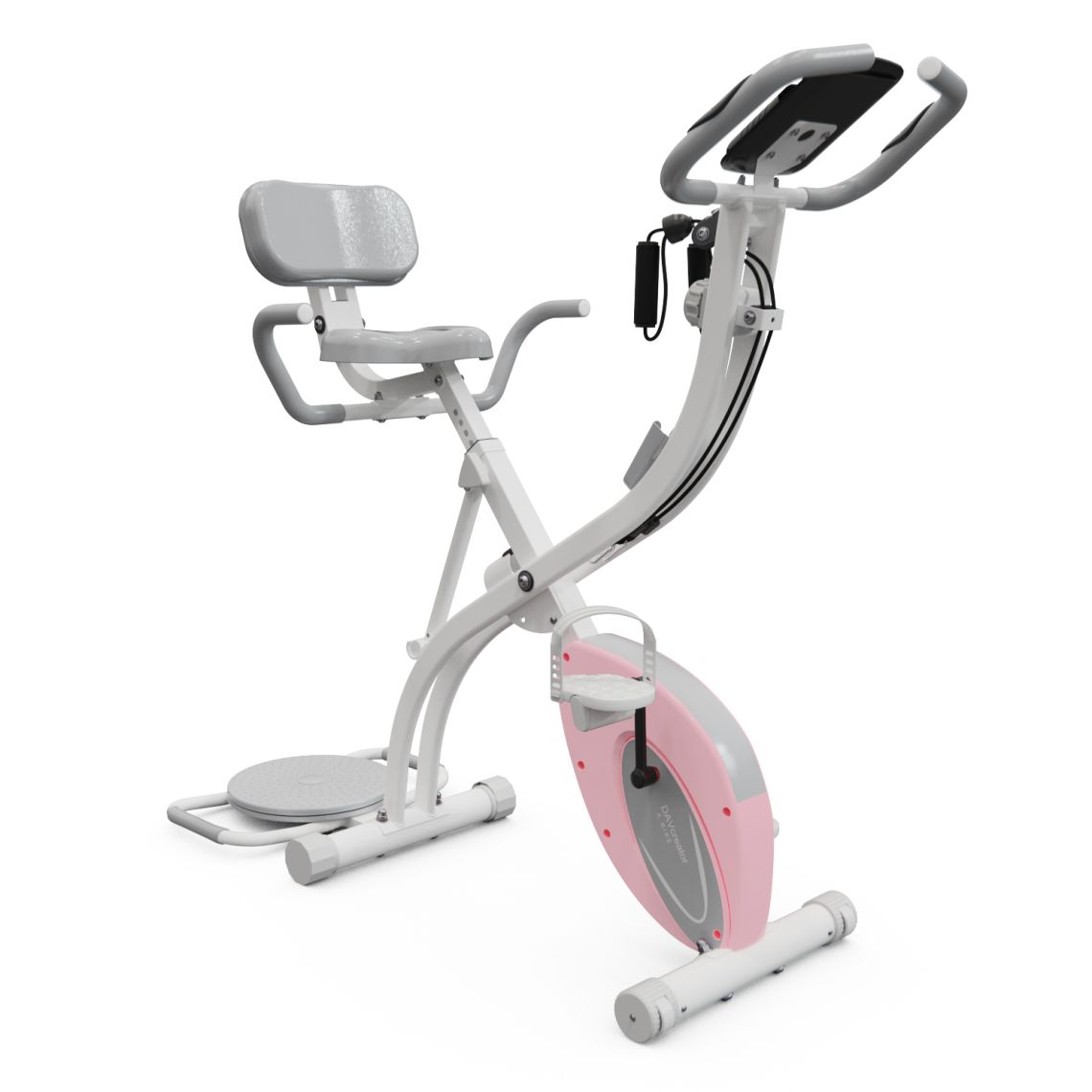 Велотренажер X-Bike DFC DavCreator Max PRO, бело-розовый — купить в Actus Sport