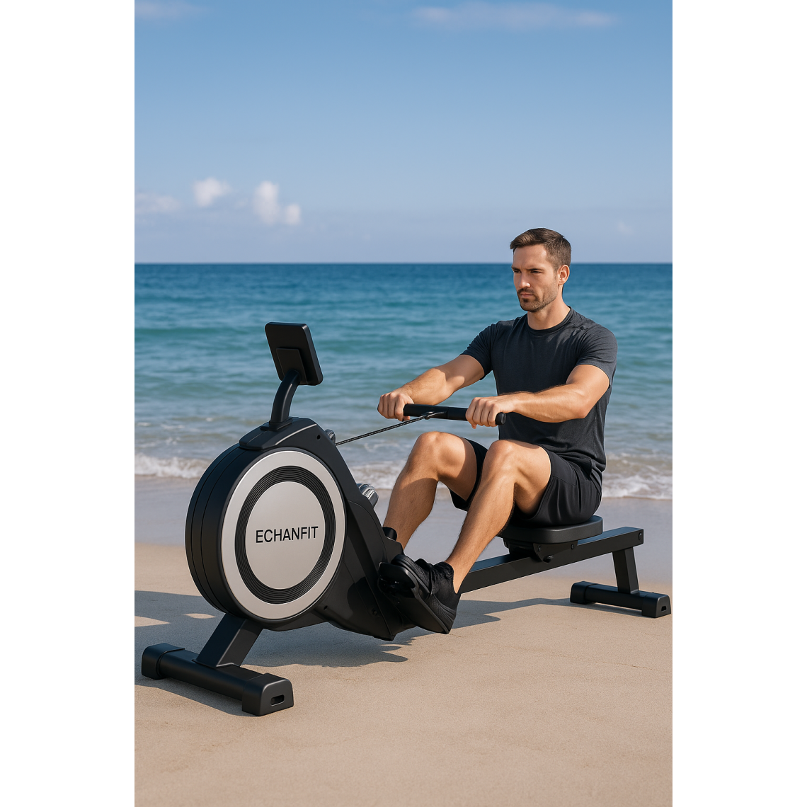 Гребной тренажер DFC ECHANFIT, складной — купить в Actus Sport