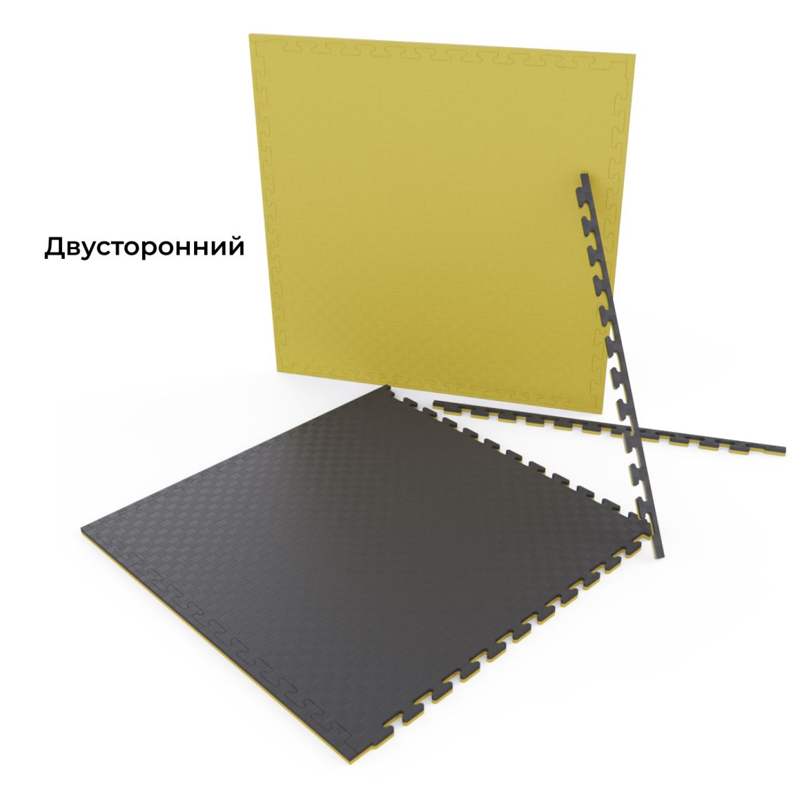 Будо-мат EVA DFC 100 x 100 см, 20 мм, цвет желто-графитовый — купить в Actus Sport