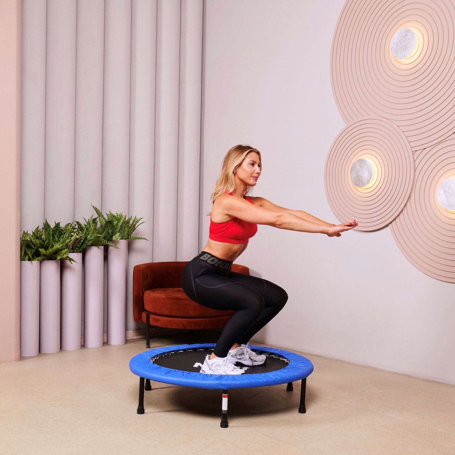 Батут для фитнеса усиленный DFC N1Fit 40'' (102 см) складной