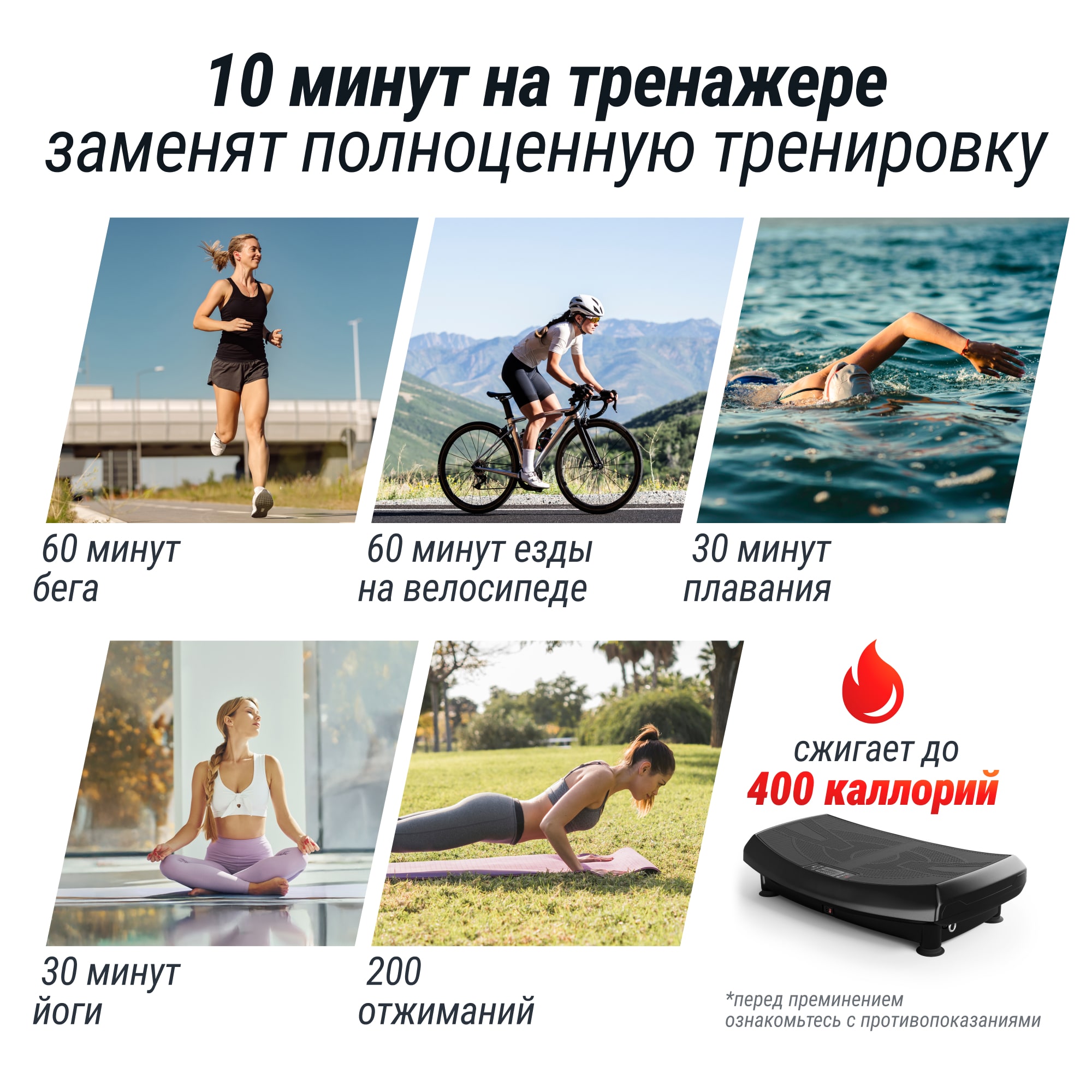 Виброплатформа UNIX Fit усиленная / Boost 4D Black