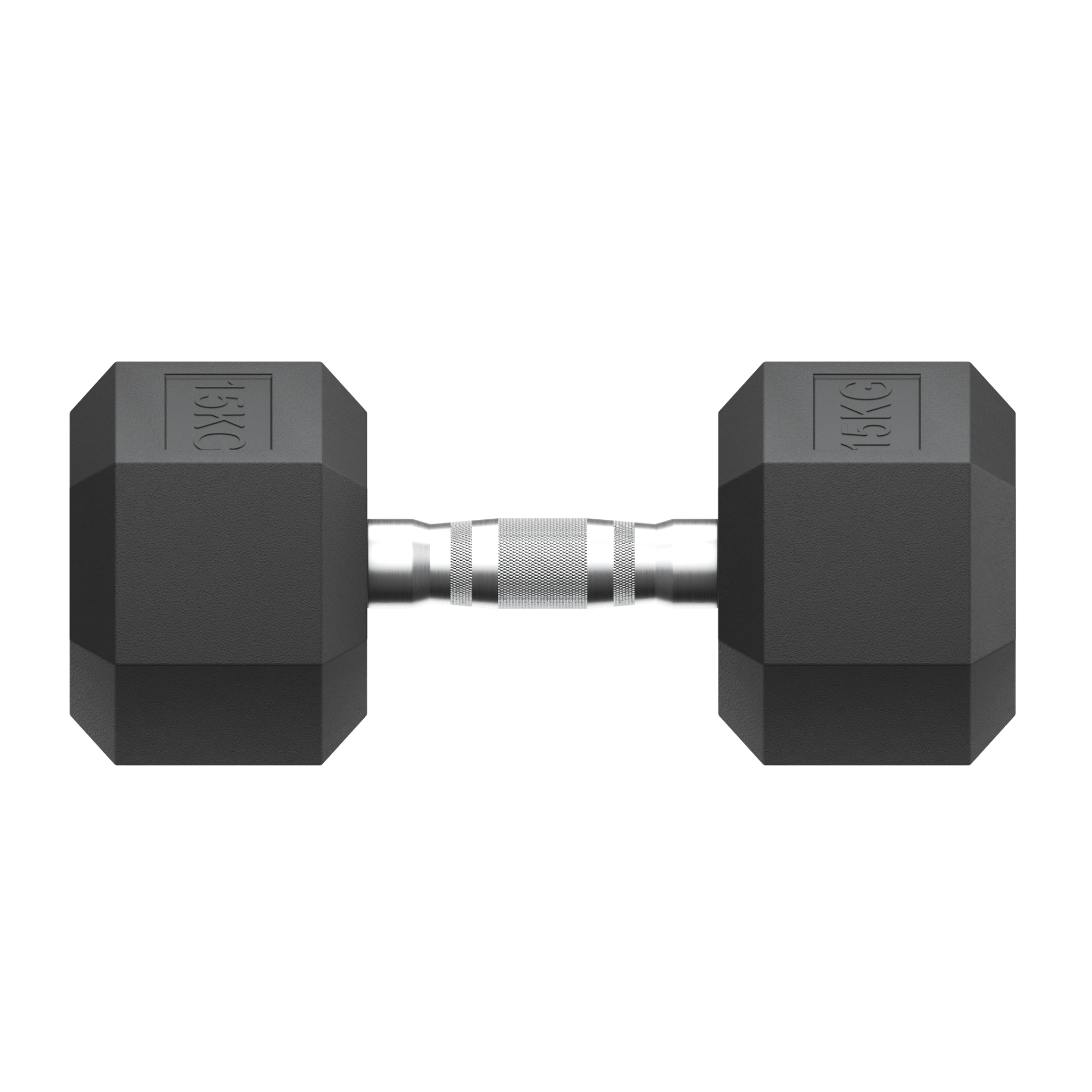 Гантель гексагональная UNIX Fit обрезиненная 15 кг, 2 шт.