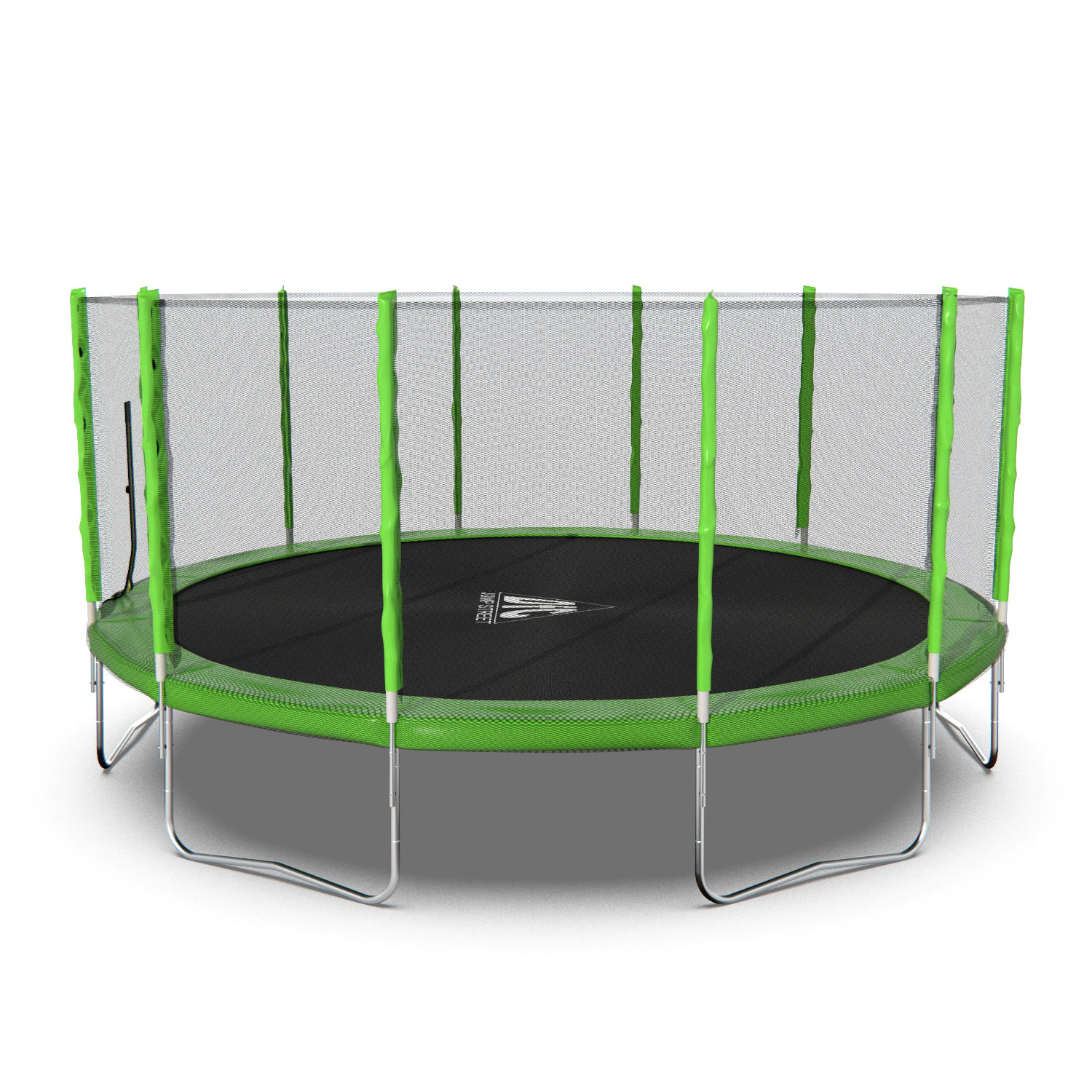 Батут DFC Trampoline Fitness с сеткой 16ft Светло-зелёный