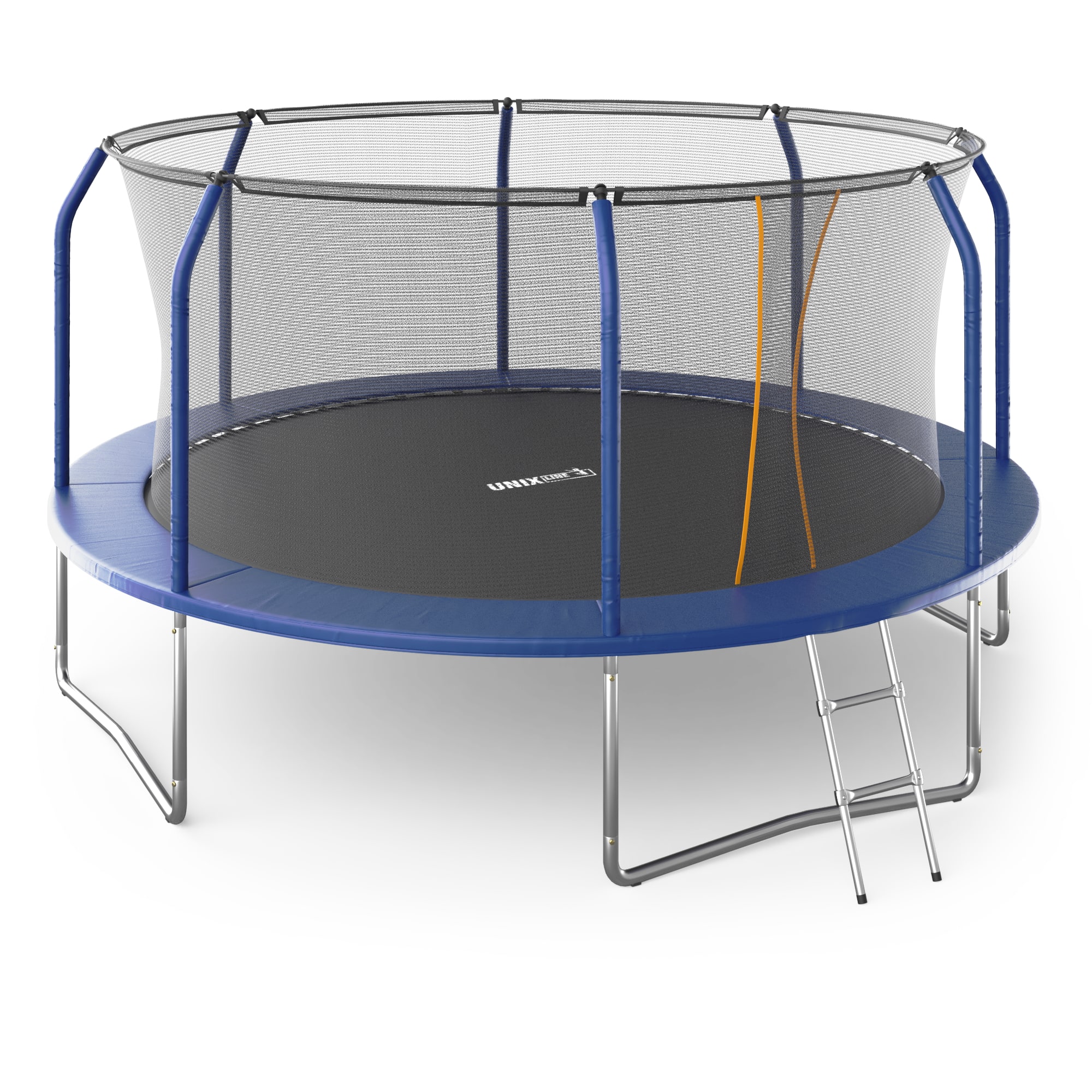 Батут UNIX Line Премиальный / Supreme Basic 14 ft (427 см) синий