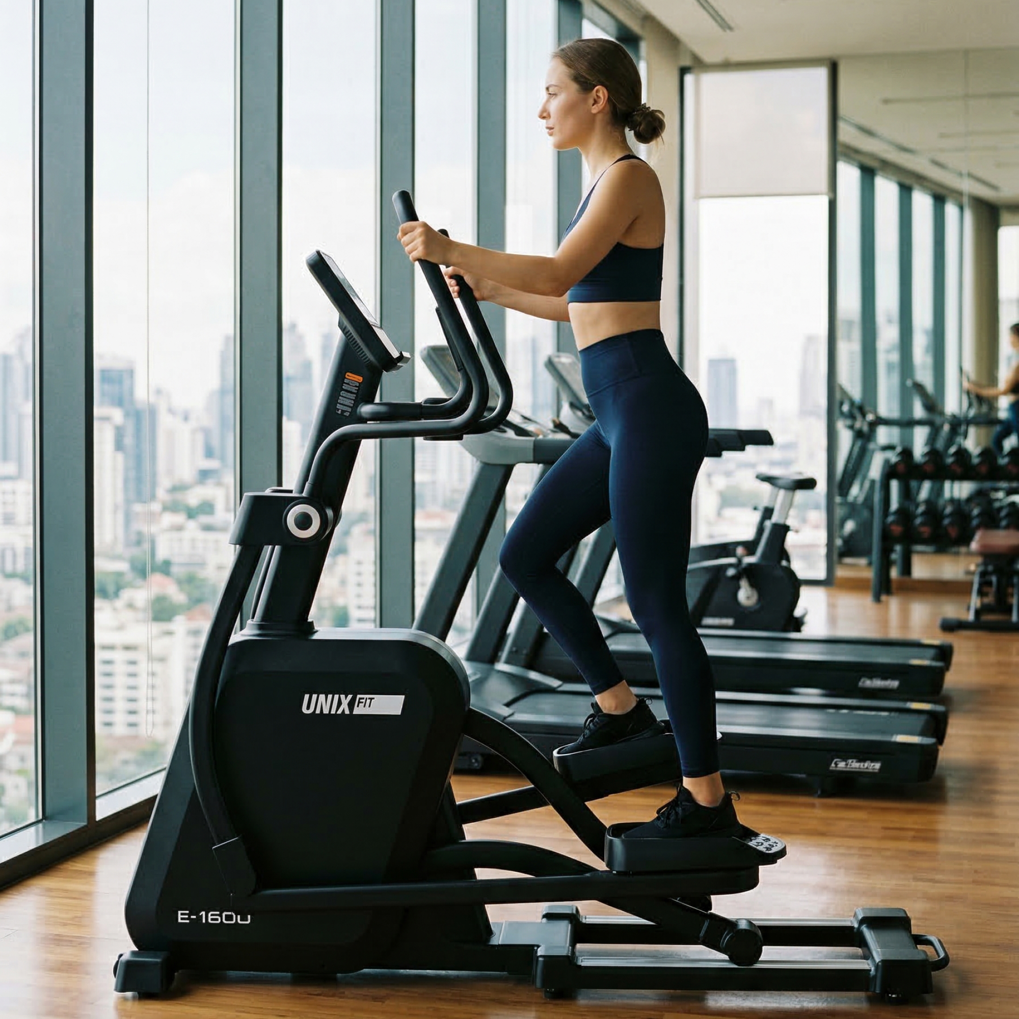 Эллиптический тренажер генераторный UNIX Fit E-1600 (LED) PRO — купить в Actus Sport