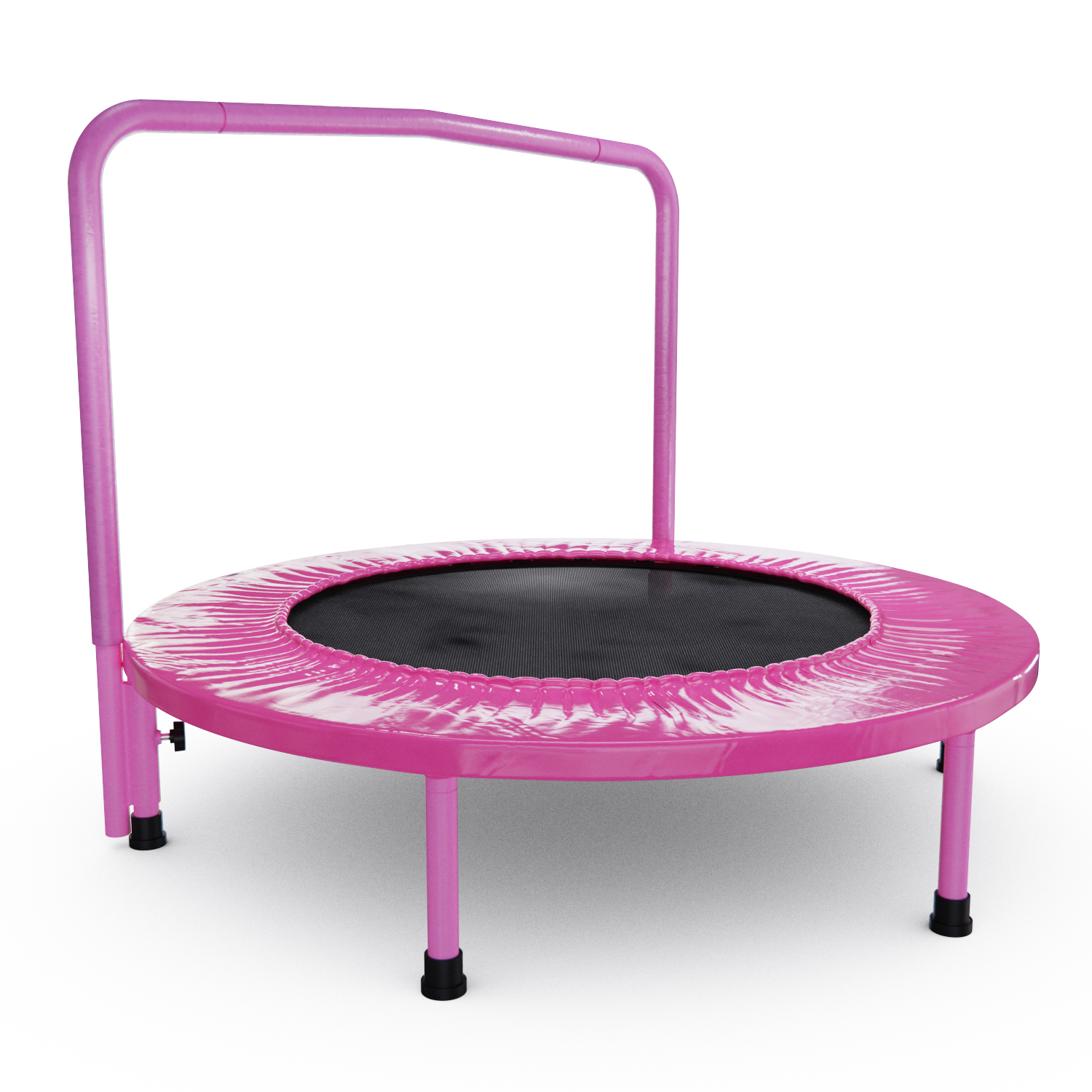 Батут с поручнем DFC JUMPFIT 36'' розовый