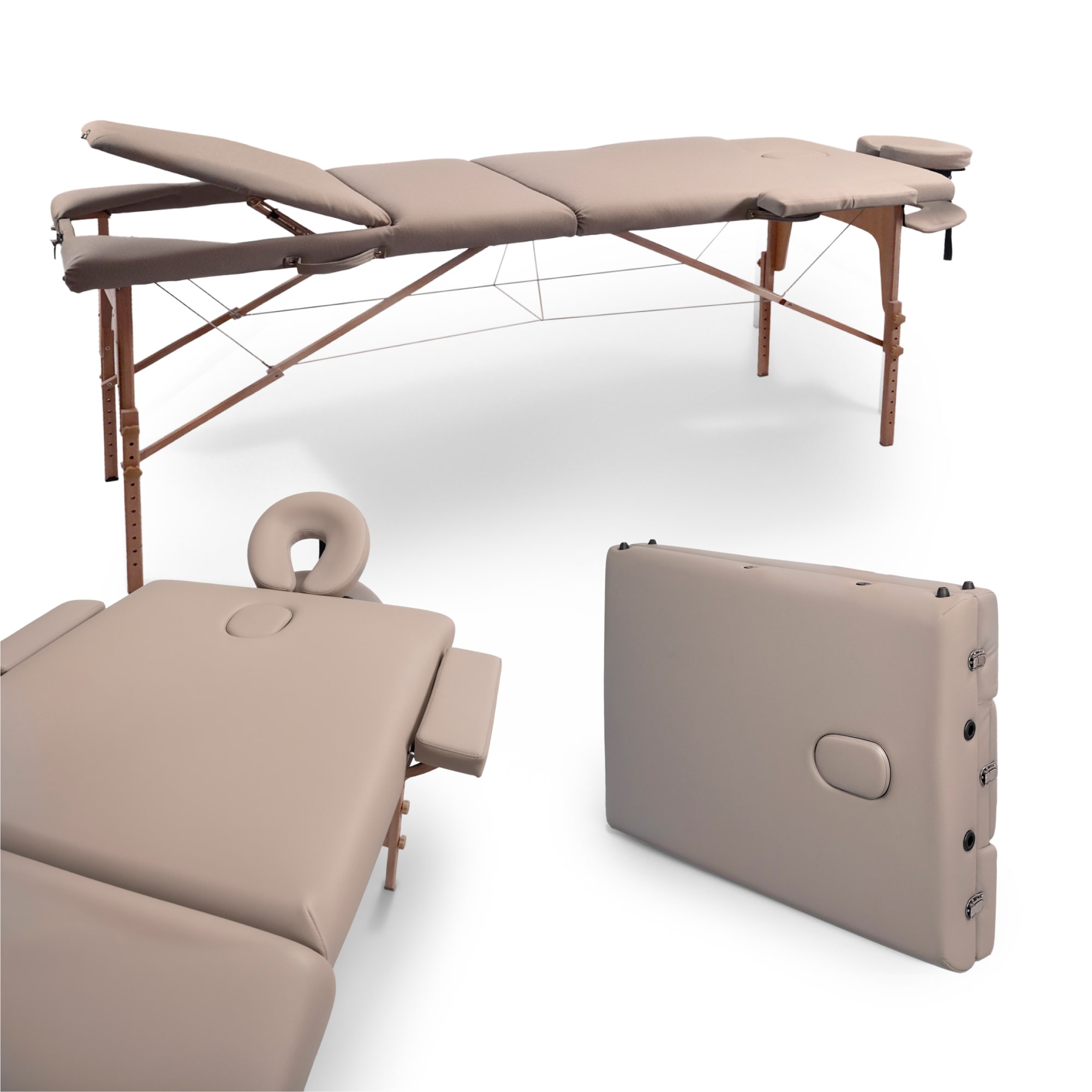 Массажный стол UNIX Безмятежность / Serenity 3 секции серый