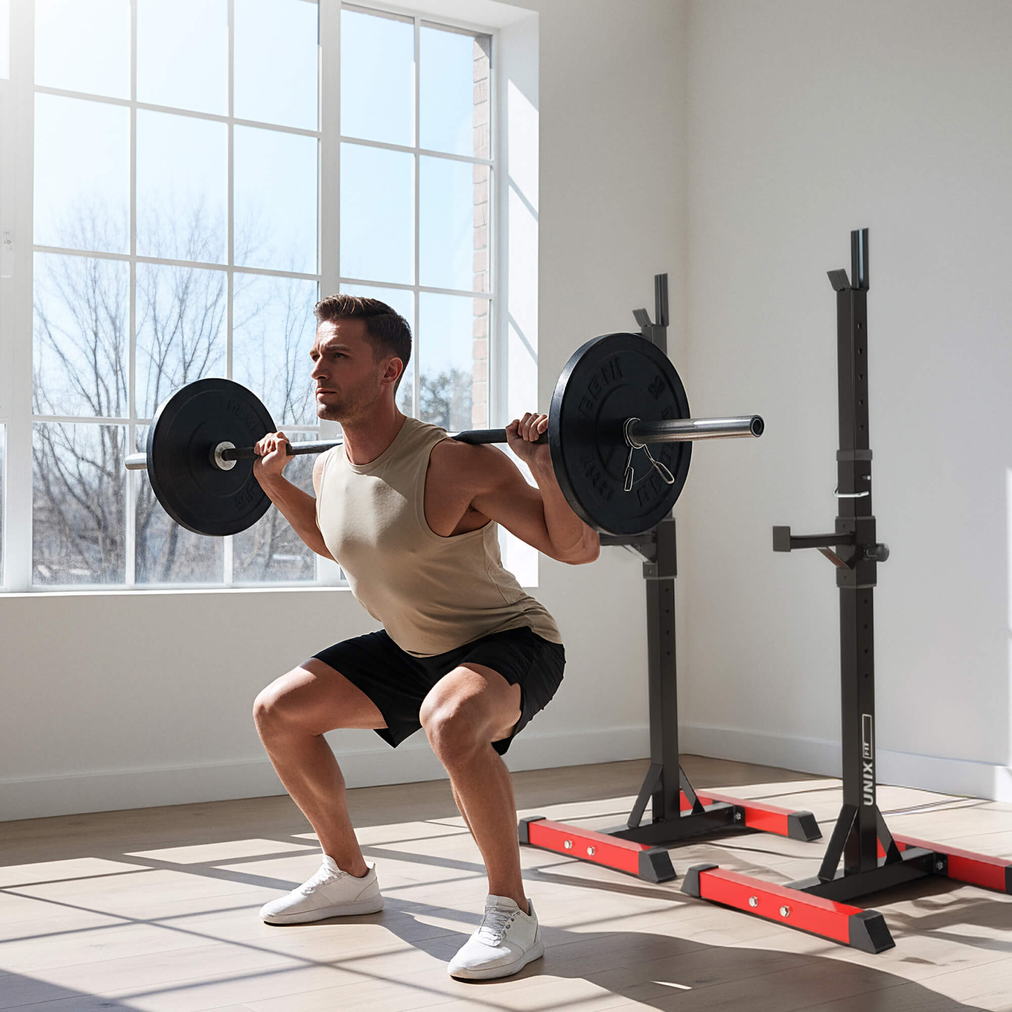 Стойка под штангу UNIX Fit каркасная / Frame 120