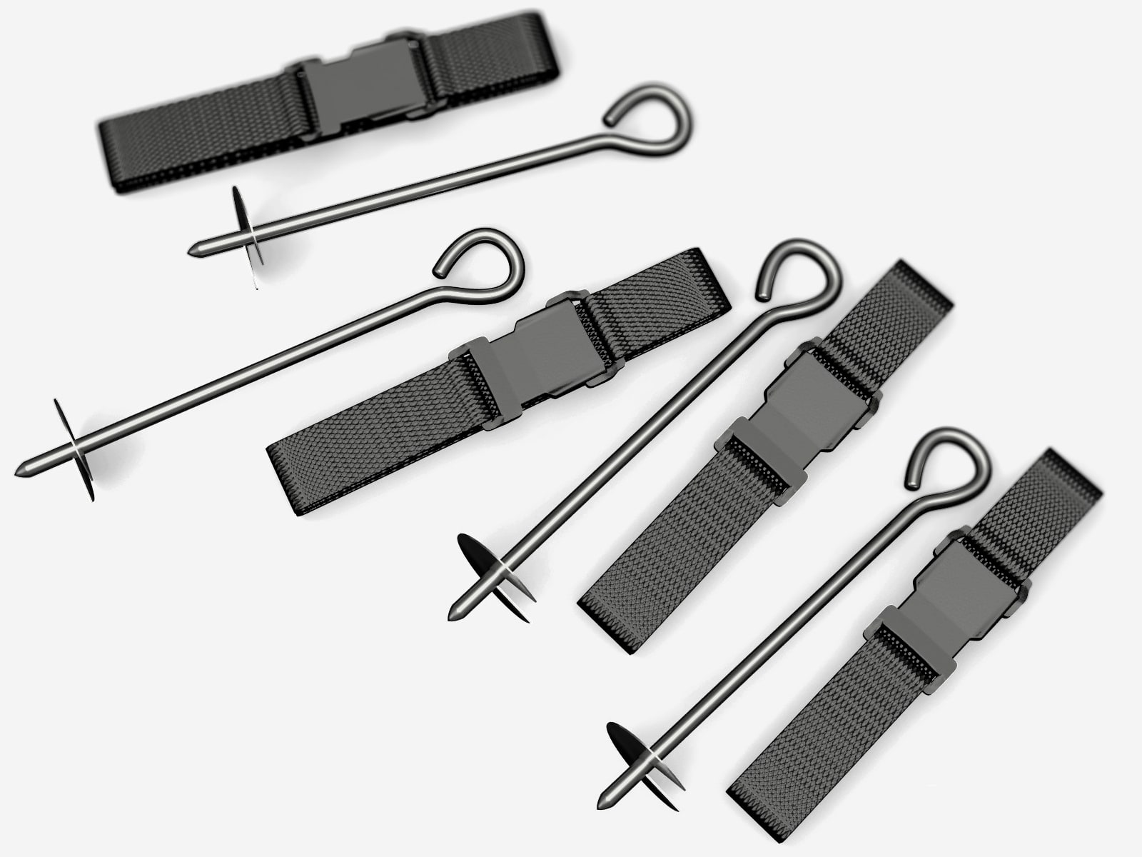 Колья для крепления батута к земле UNIX Line (4 шт.)