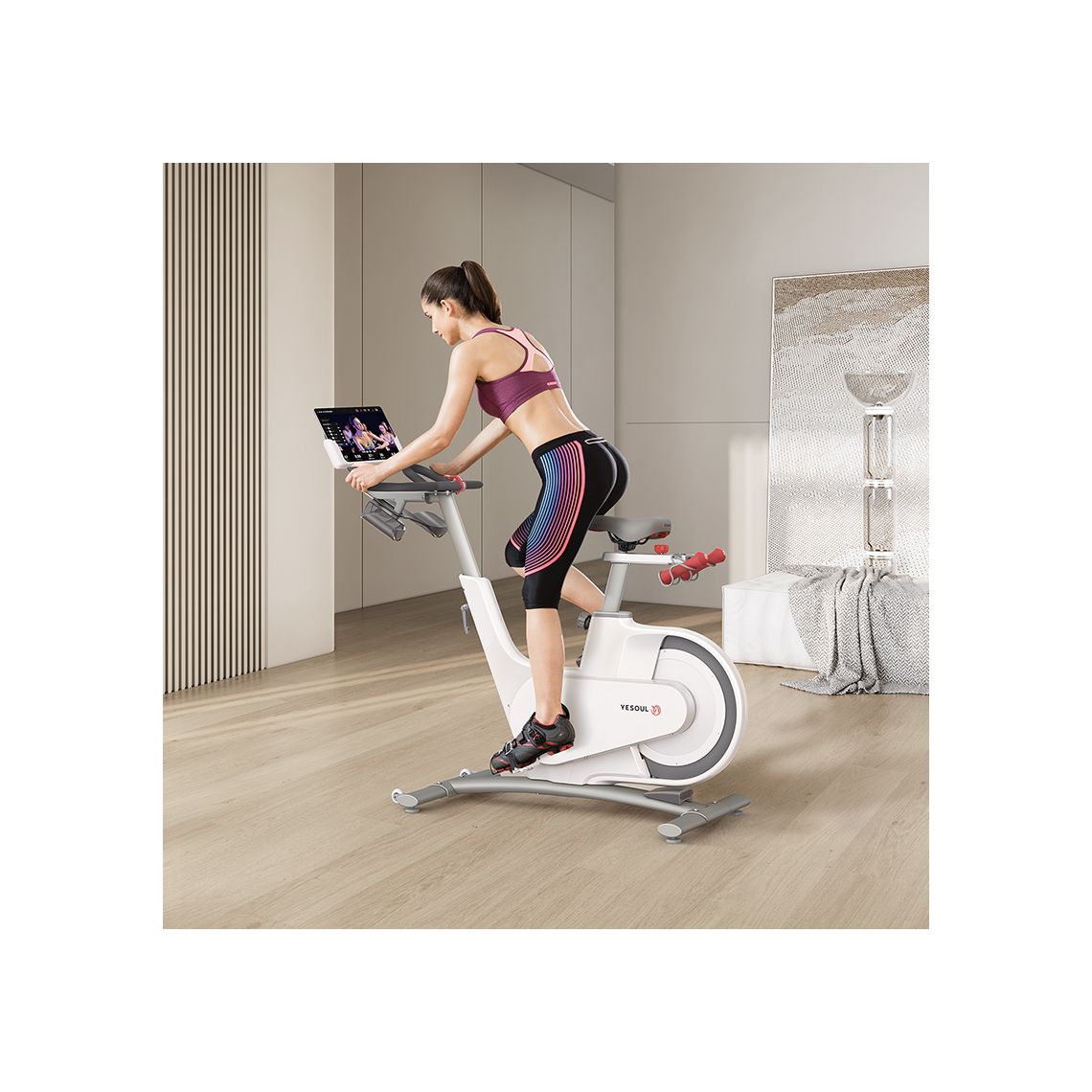 Велотренажер YESOUL Smart Spinning bike V1 белый — купить в Actus Sport