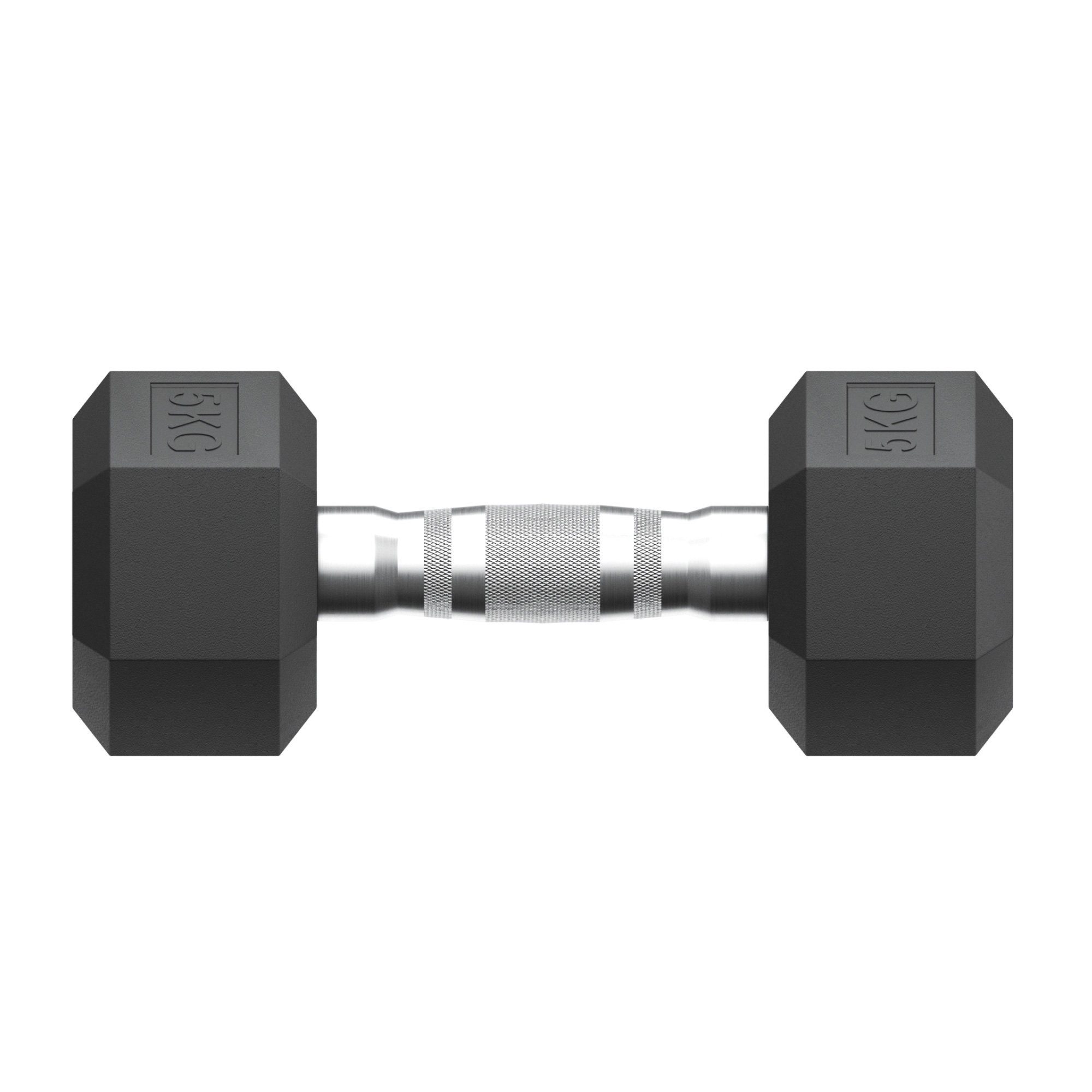 Гантель гексагональная UNIX Fit обрезиненная 5 кг, 2 шт.