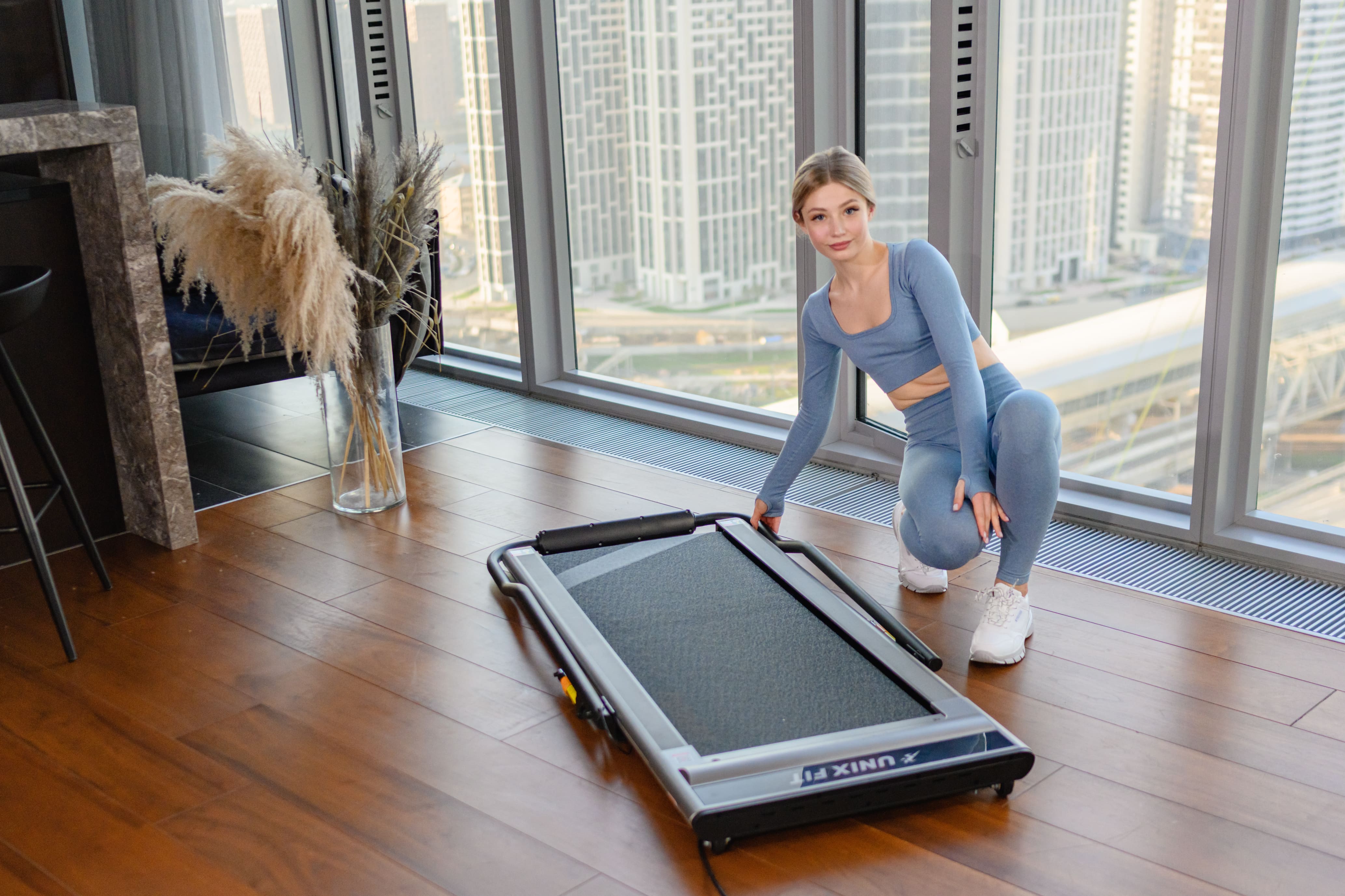 Беговая дорожка UNIX Fit R-300C серый