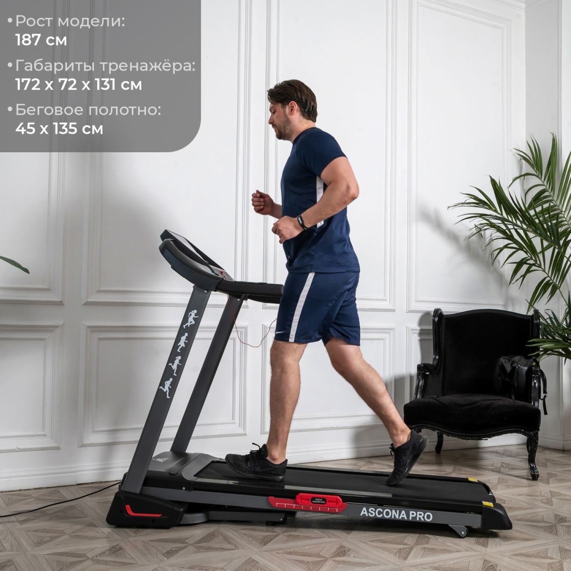 Беговая дорожка DFC ASCONA Pro T640 — купить в Actus Sport